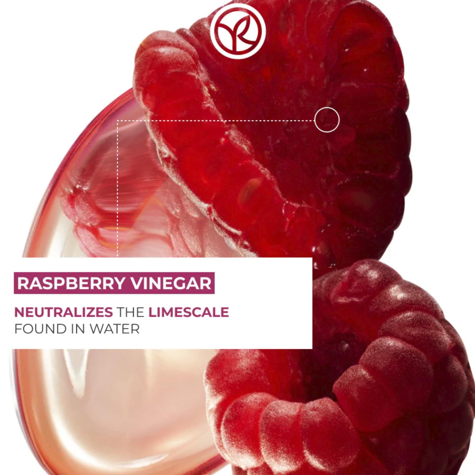 Yves Rocher Raspberry Shine Hair Vinegar & Shampoo Set – Shine, Softness & Color (400 ml + 300 ml)