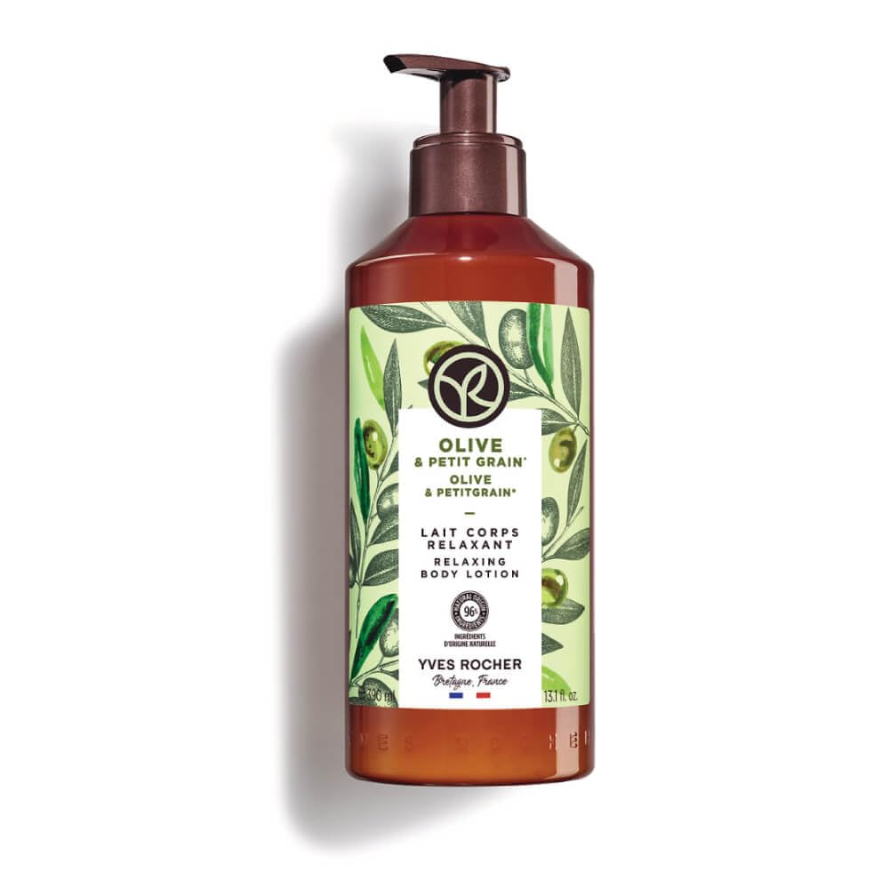 Yves Rocher Relaxing Olive & Petitgrain Body Milk Lotion — 390 ml