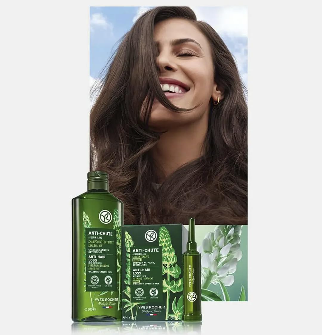 Yves Rocher Botanical Intensive Hair Roots Treatment Set – 2x200ml + 4x15ml