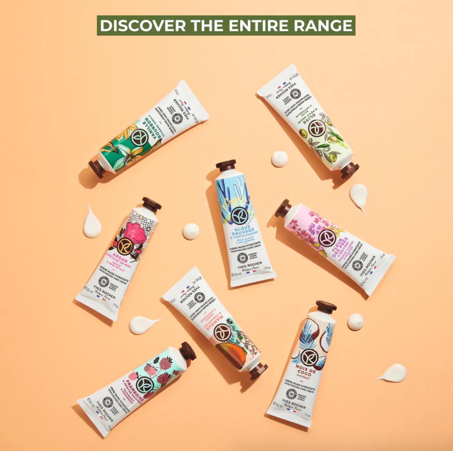Yves Rocher Olive & Petitgrain Hand Cream - 30 ml | Silky Hydration
