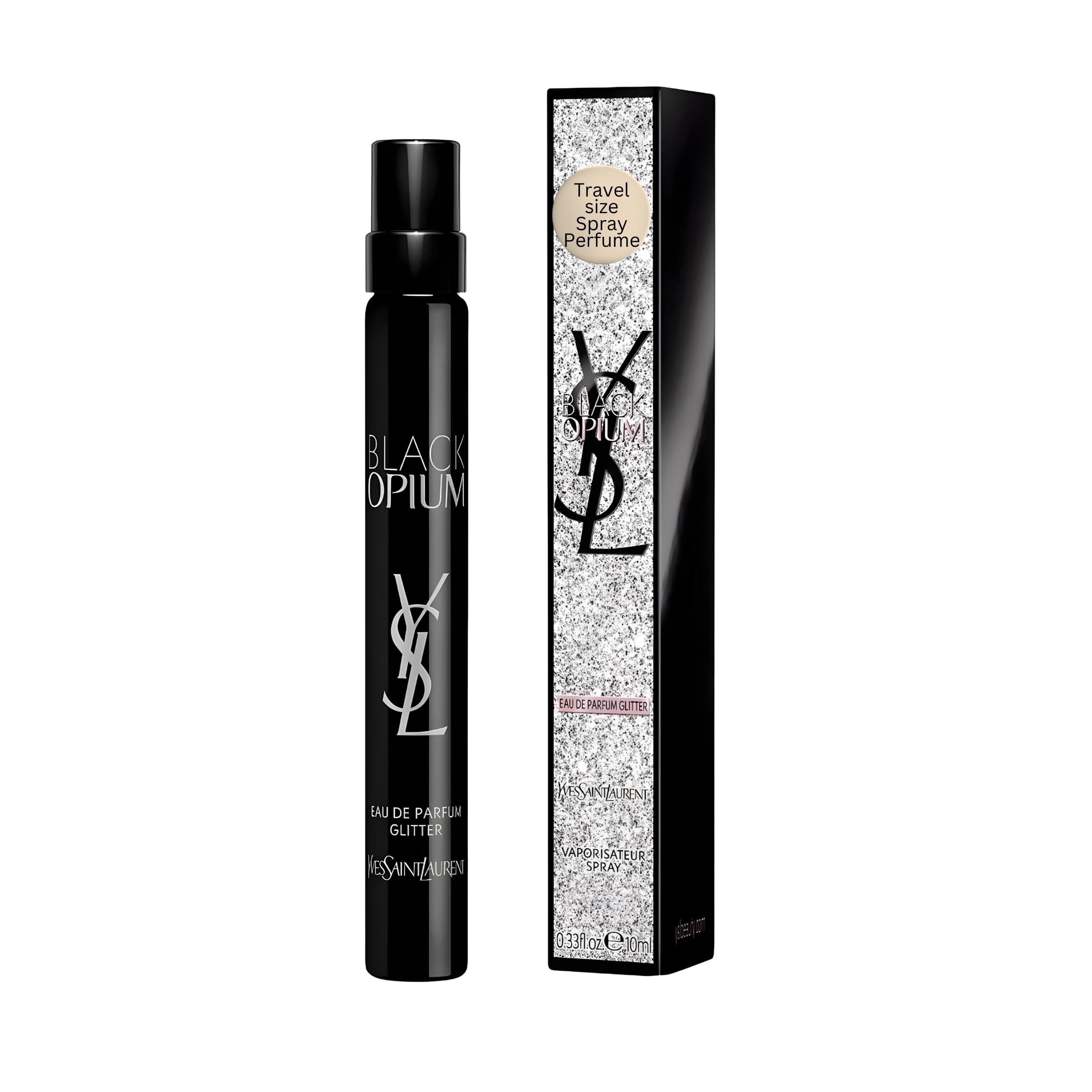 Yves Saint Laurent Black Opium Glitter EDP – Travel Size 0.33 oz for Women