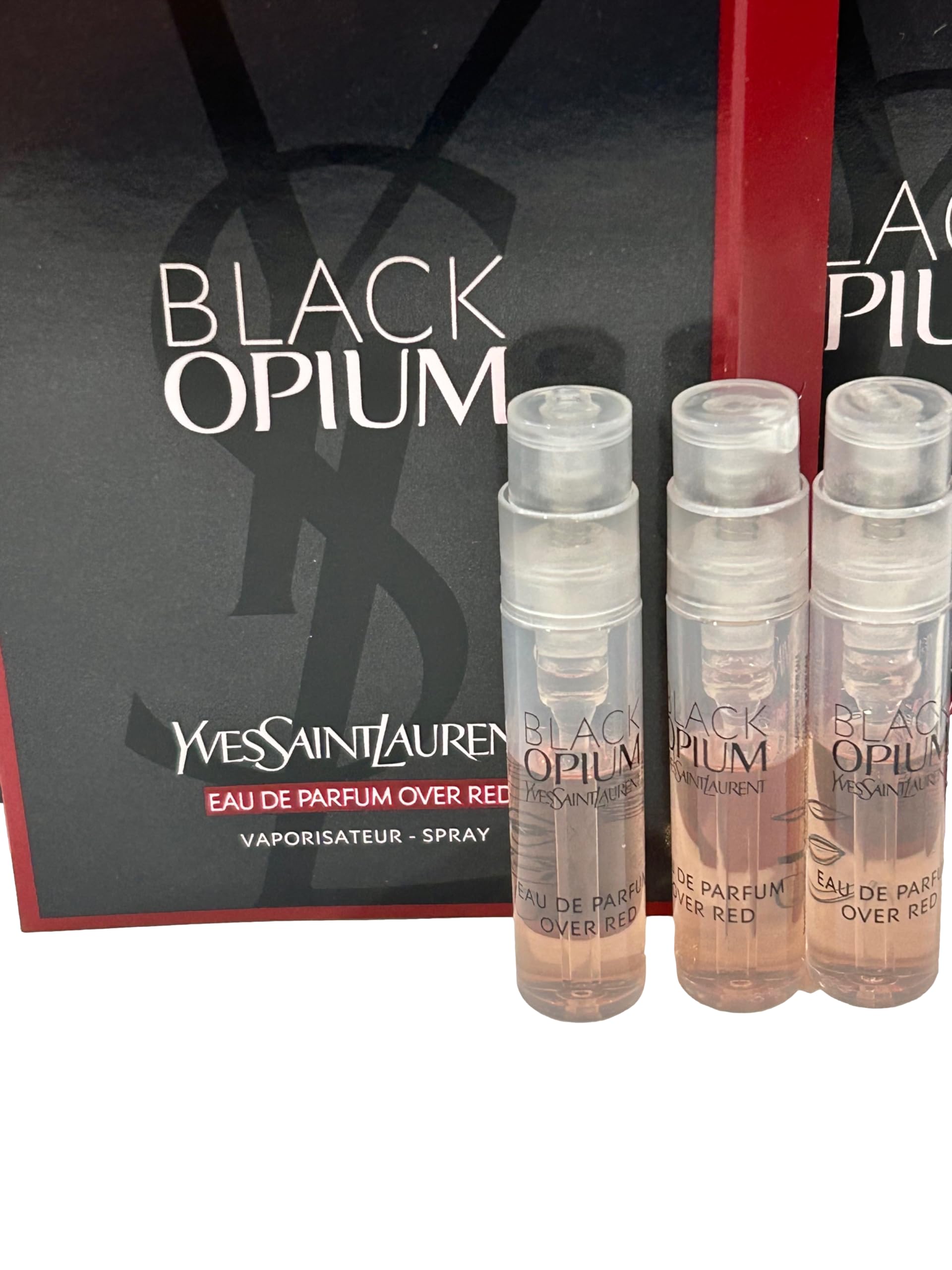 Yves Saint Laurent EDP Over Red Black Opium Sample Set – 3 Mini 1.2 ml Bottles