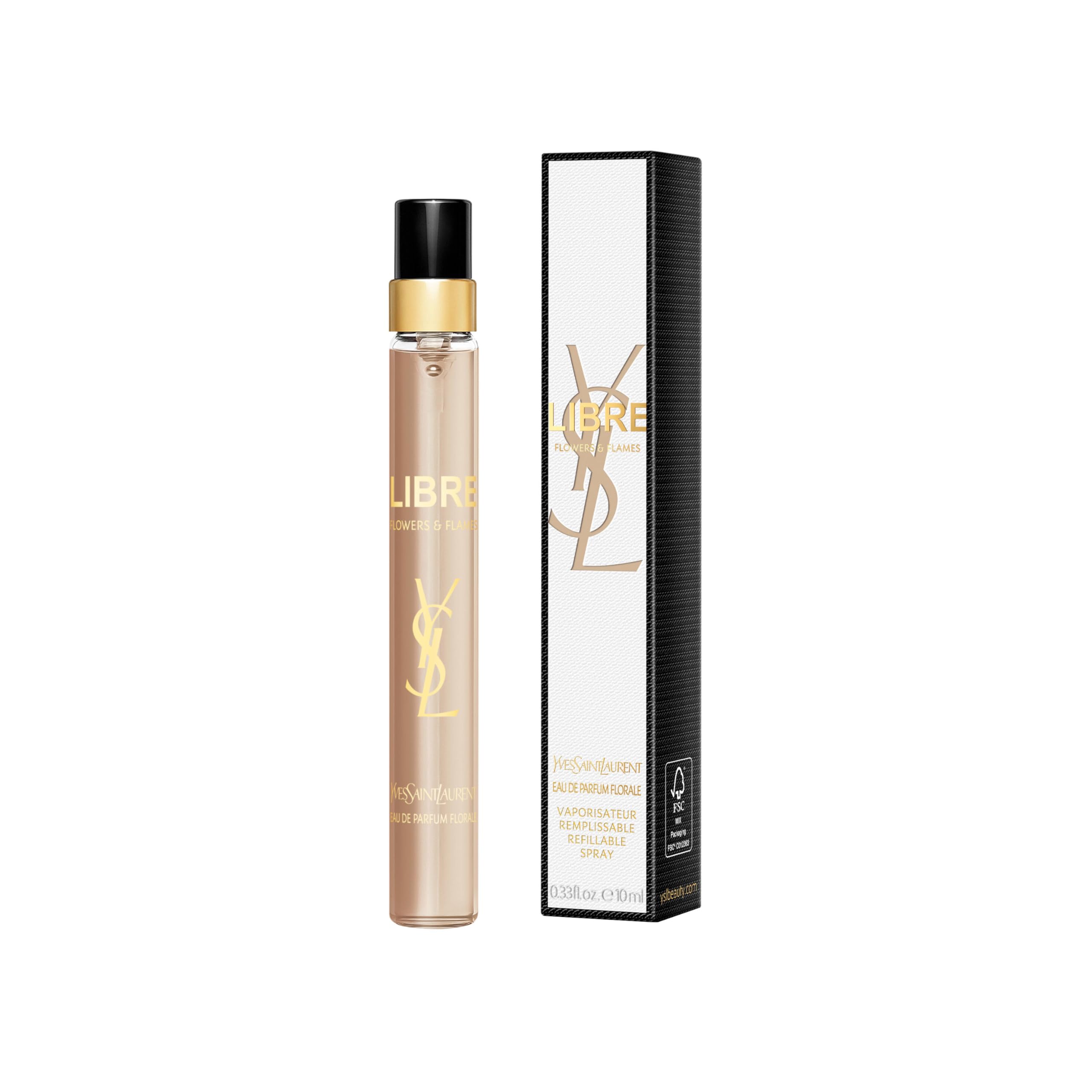 Yves Saint Laurent Libre Flowers & Flames Eau de Parfum Florale – Travel Size 0.33 oz
