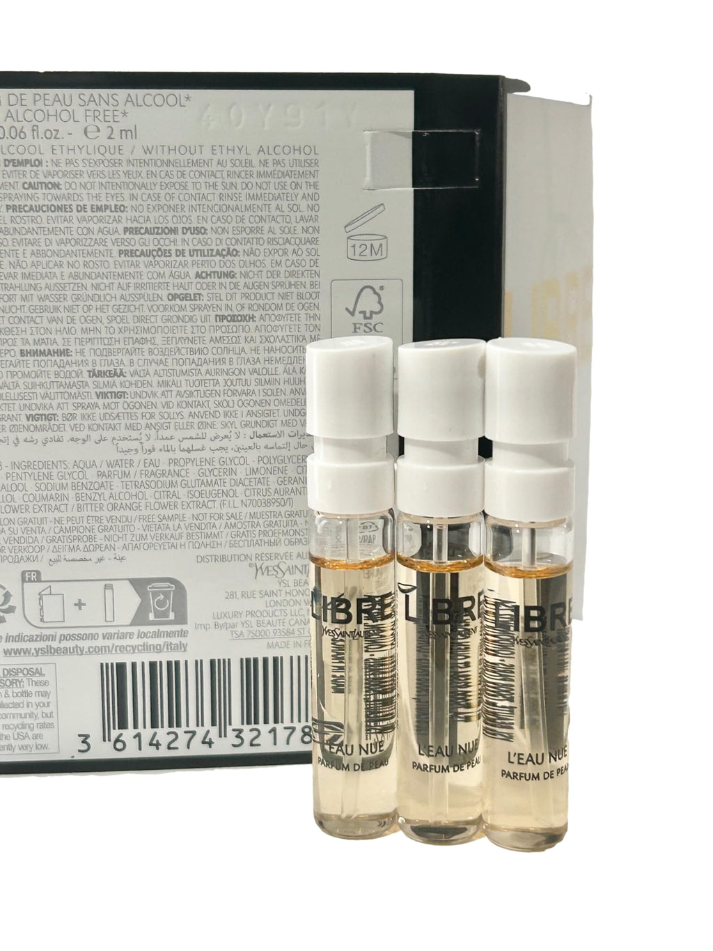 Yves Saint Laurent LIBRE L'EAU NUE Sample Set – 3x2ml