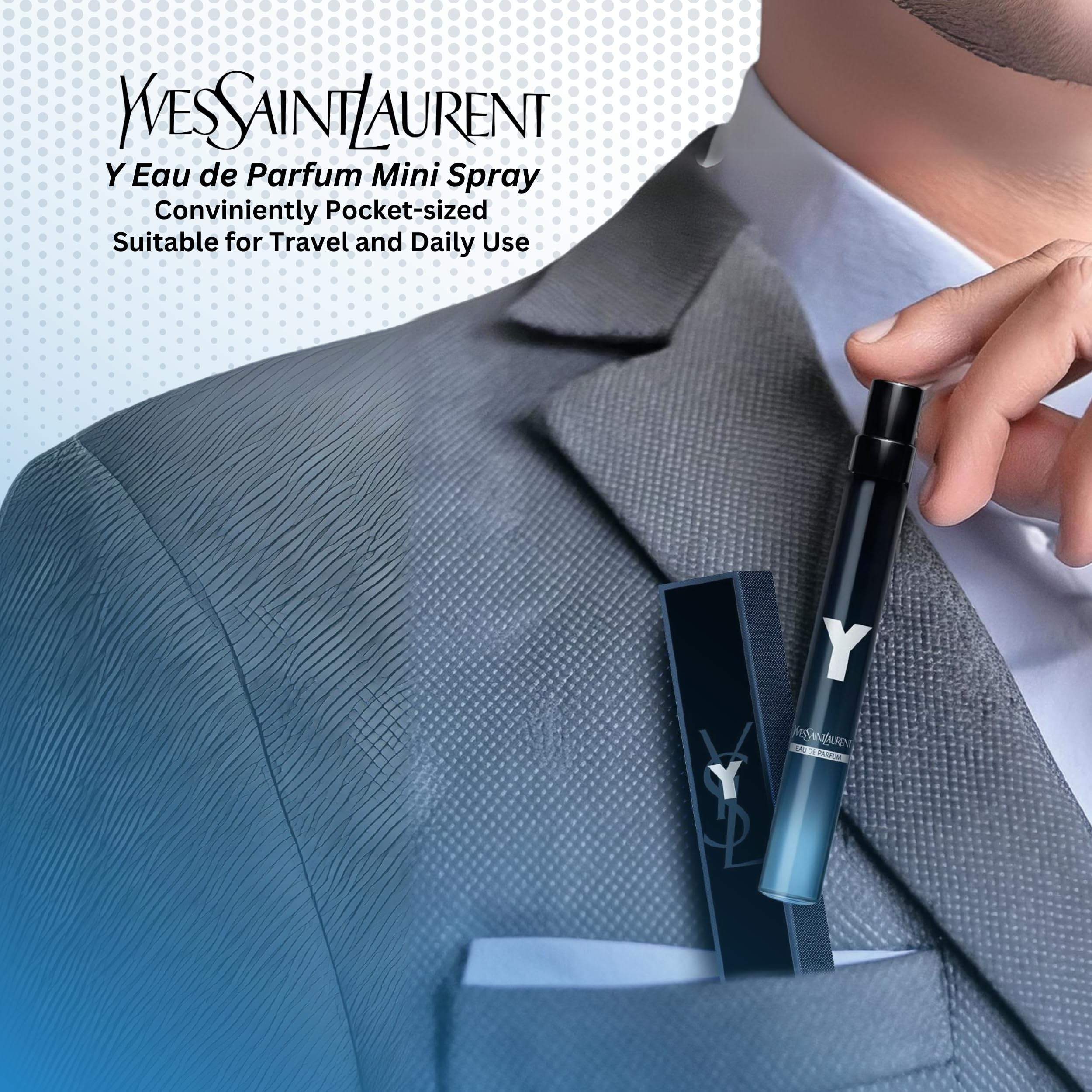 Yves Saint Laurent Y Mini EDP for Men – 0.34 oz Travel Size (France)