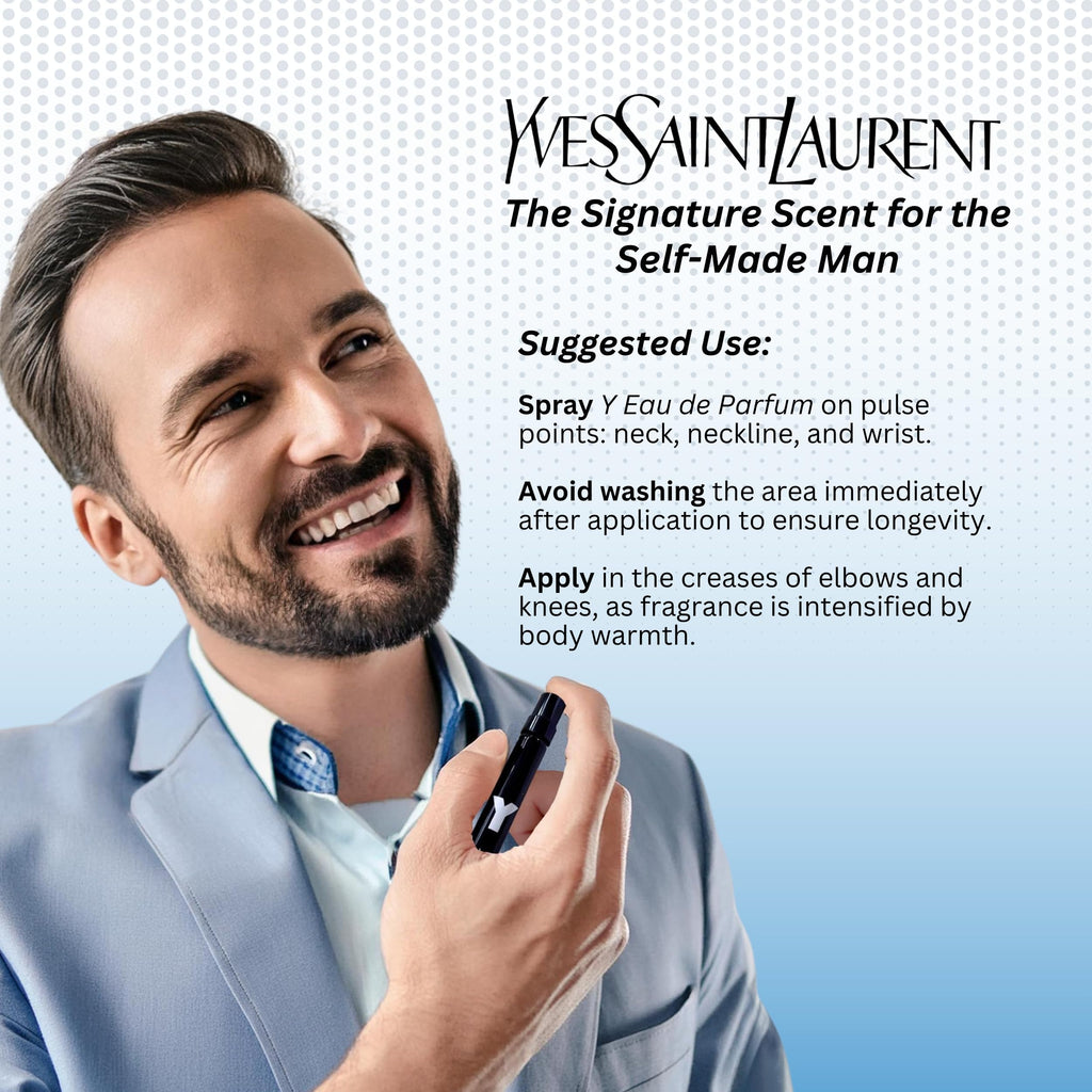 Yves Saint Laurent Y Mini EDP for Men – 0.34 oz Travel Size (France)