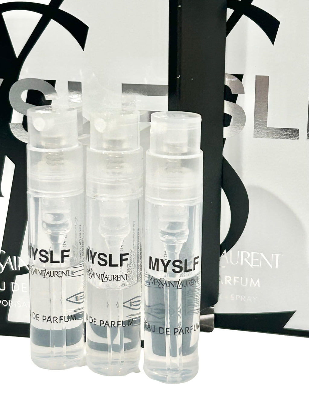 Yves Saint Laurent MYSLF Sample Spray – 3 Travel Vials (1.2 ml each)