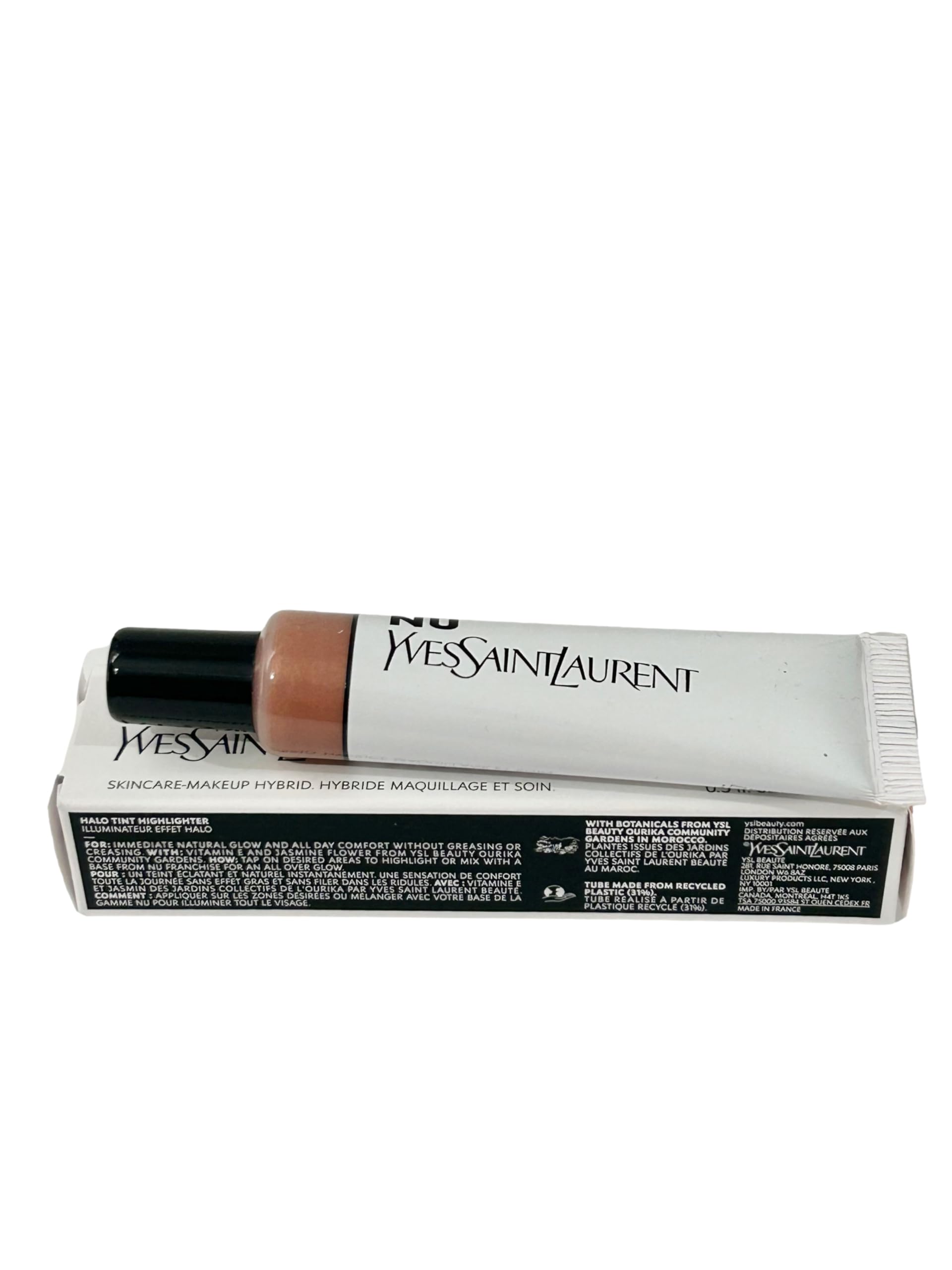 Yves Saint Laurent NU GOLD Halo Tint Highlighter – Lightweight Glow Skincare Makeup 0.5 fl oz / 15 ml