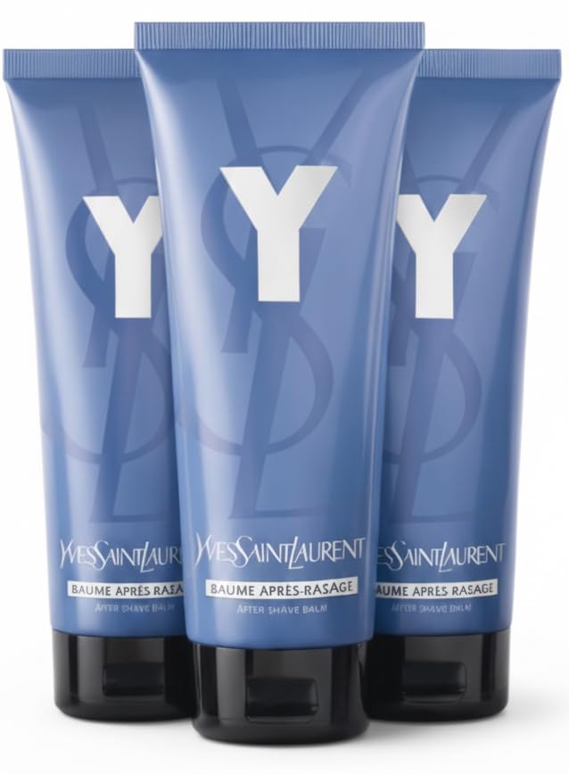Yves Saint Laurent Y After Shave Balm 3-Pack – Alcohol-Free, Hydrating Post-Shave (50 ml x3)