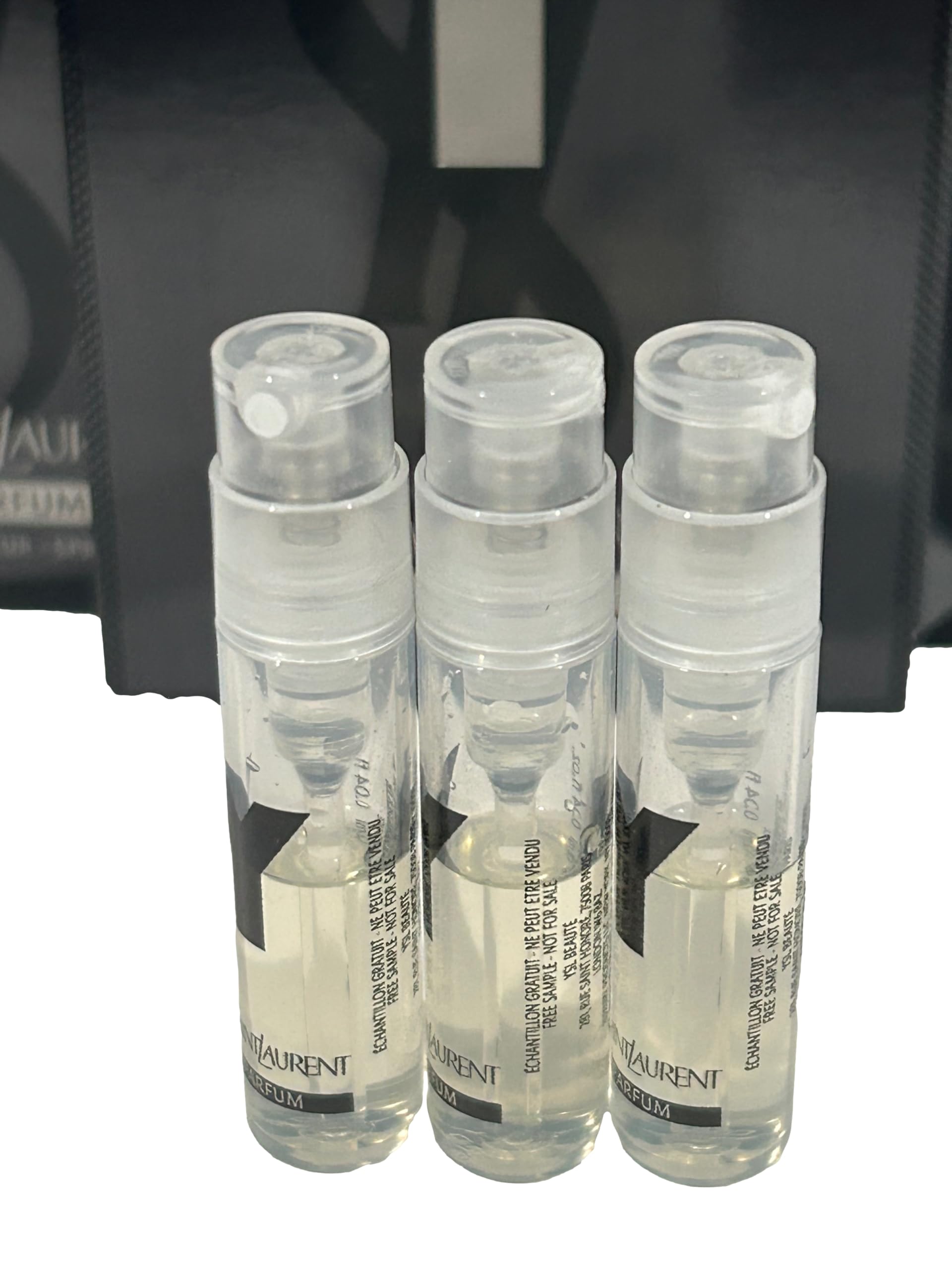 Yves Saint Laurent Y Men LE PARFUM Sample Set — 3 Travel Vials, 1.2 ml Each