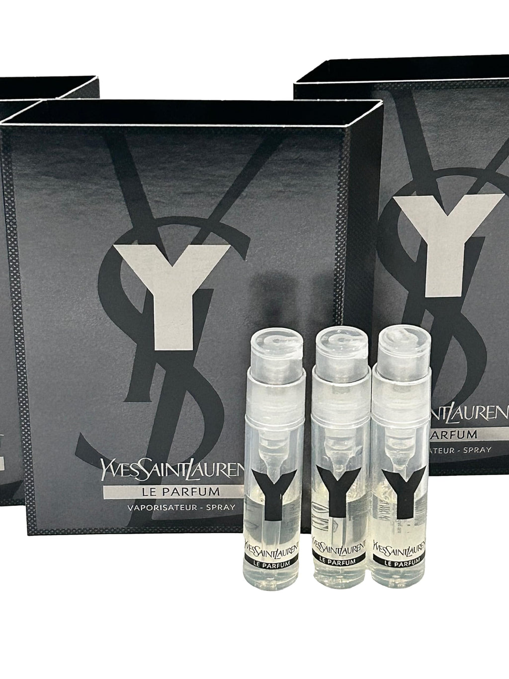 Yves Saint Laurent Y Men LE PARFUM Sample Set — 3 Travel Vials, 1.2 ml Each