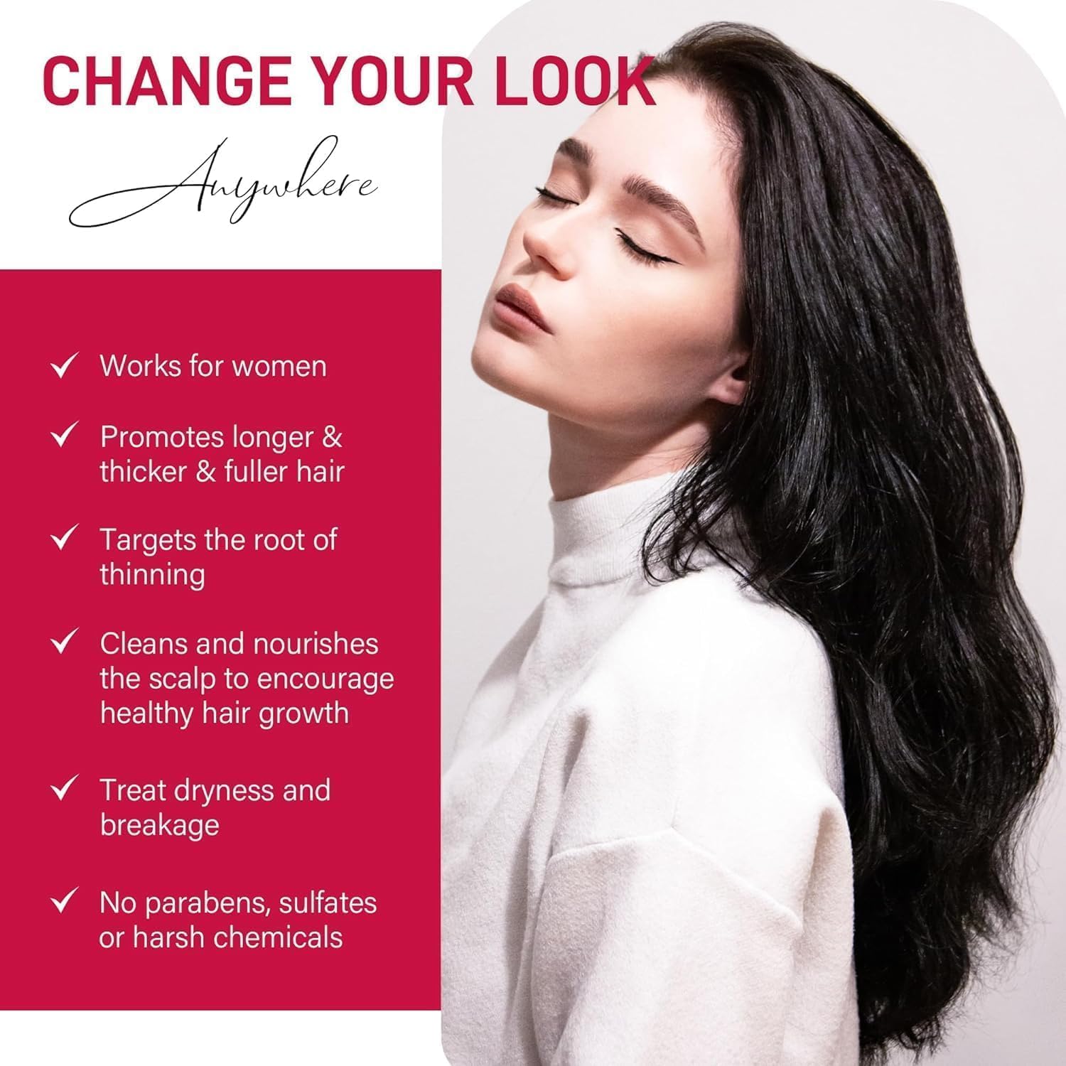 Yzmoffer Women's 5% Minoxidil Foam — Hair Growth for Thicker, Fuller Hair (2 x 2.10 oz)