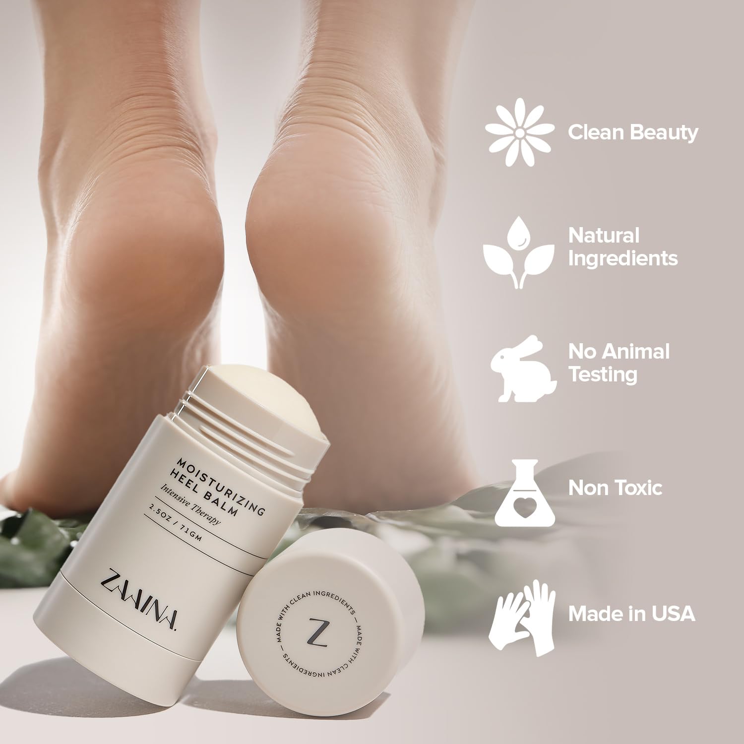 ZAAINA Intensive Heel Balm Stick – Deep Moisturizing Foot Repair for Dry, Cracked Heels