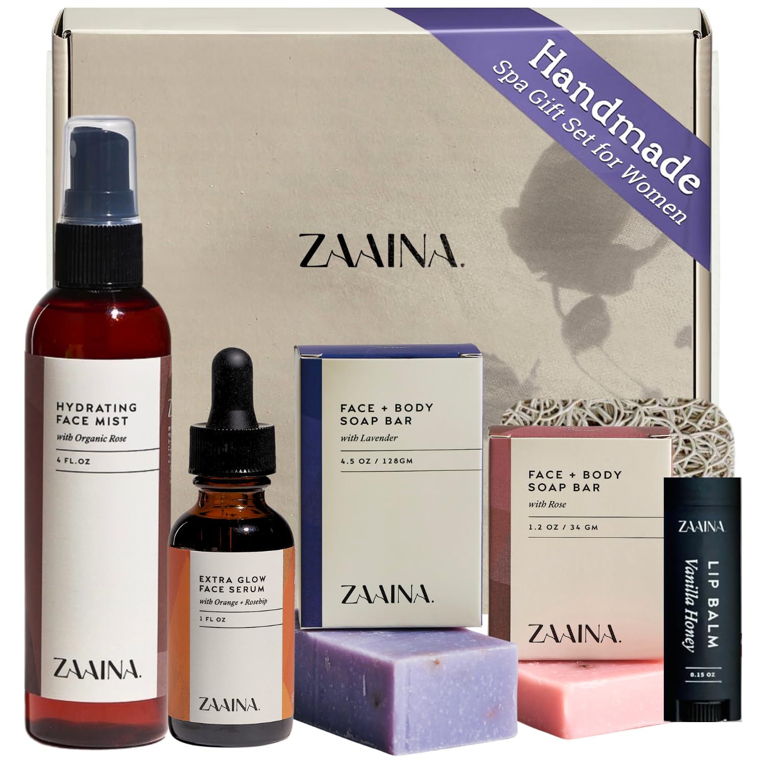 ZAAINA Spa Gifts for Women – Relaxing Home Spa Gift Set for Her | Gift Box for Moms, Wives & Friends