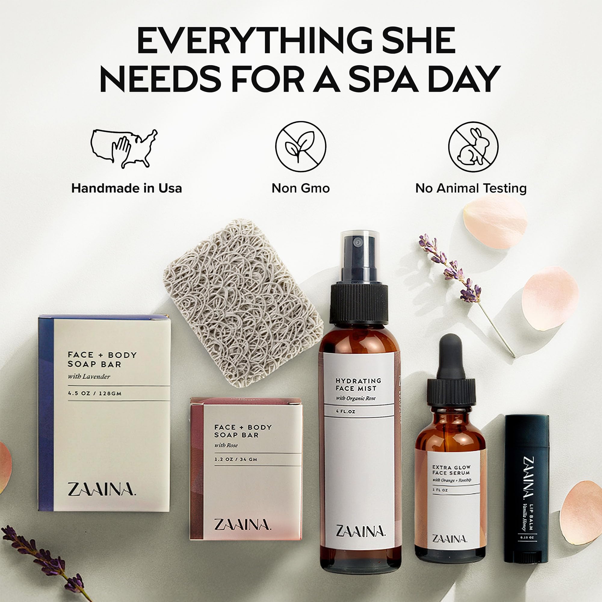 ZAAINA Spa Gifts for Women – Relaxing Home Spa Gift Set for Her | Gift Box for Moms, Wives & Friends