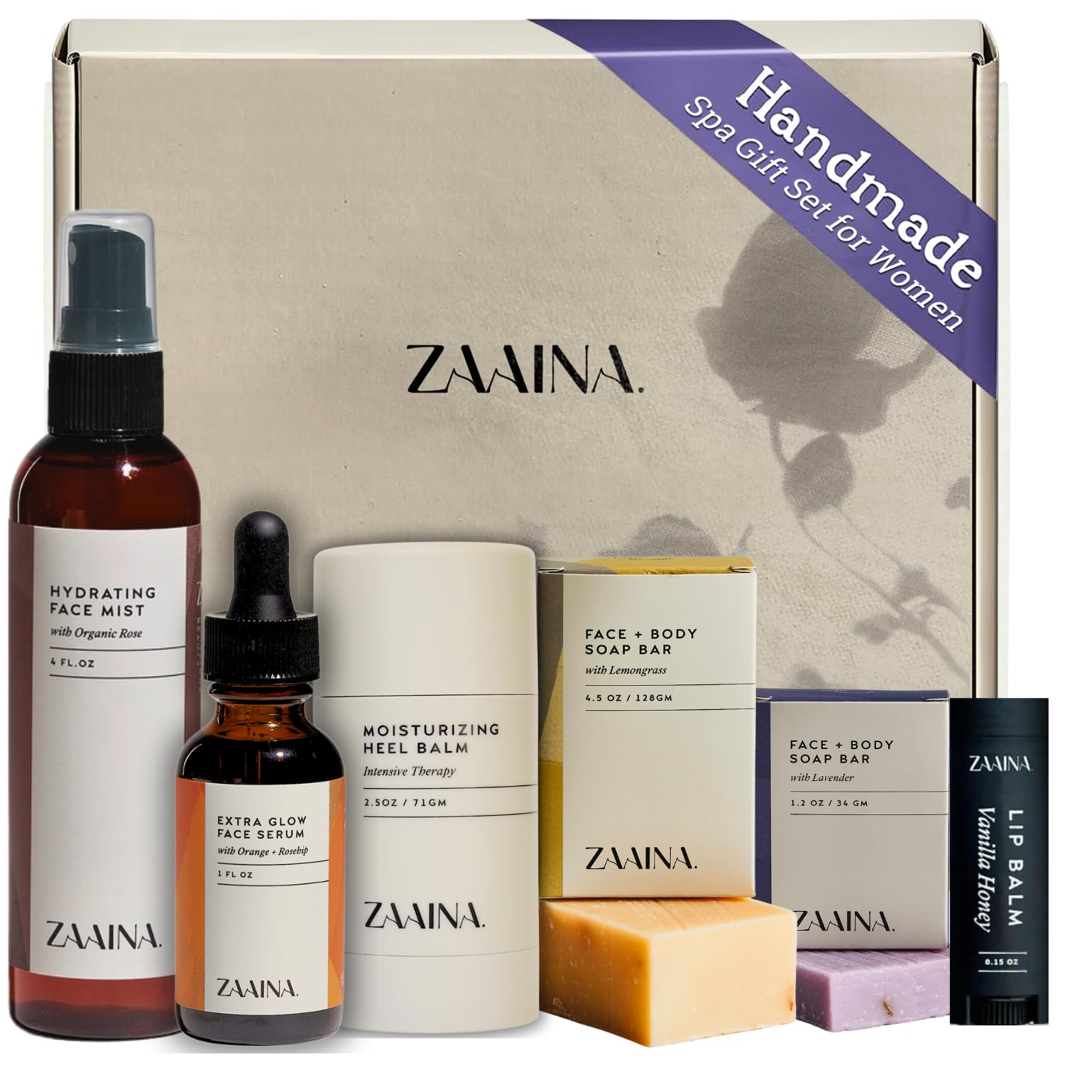ZAAINA Spa Gift Set for Her - Luxury Self-Care Spa Kit for Women