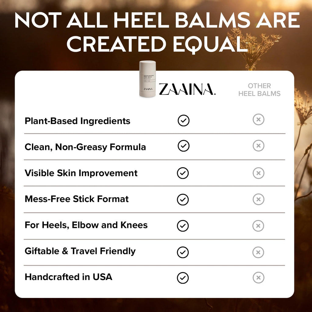 ZAAINA Intensive Heel Balm Stick – Deep Moisturizing Foot Repair for Dry, Cracked Heels