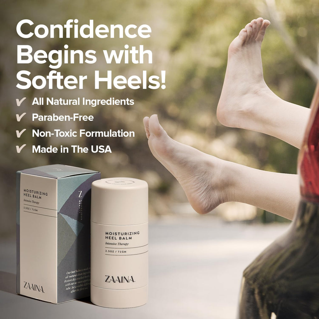 ZAAINA Intensive Heel Balm Stick – Deep Moisturizing Foot Repair for Dry, Cracked Heels