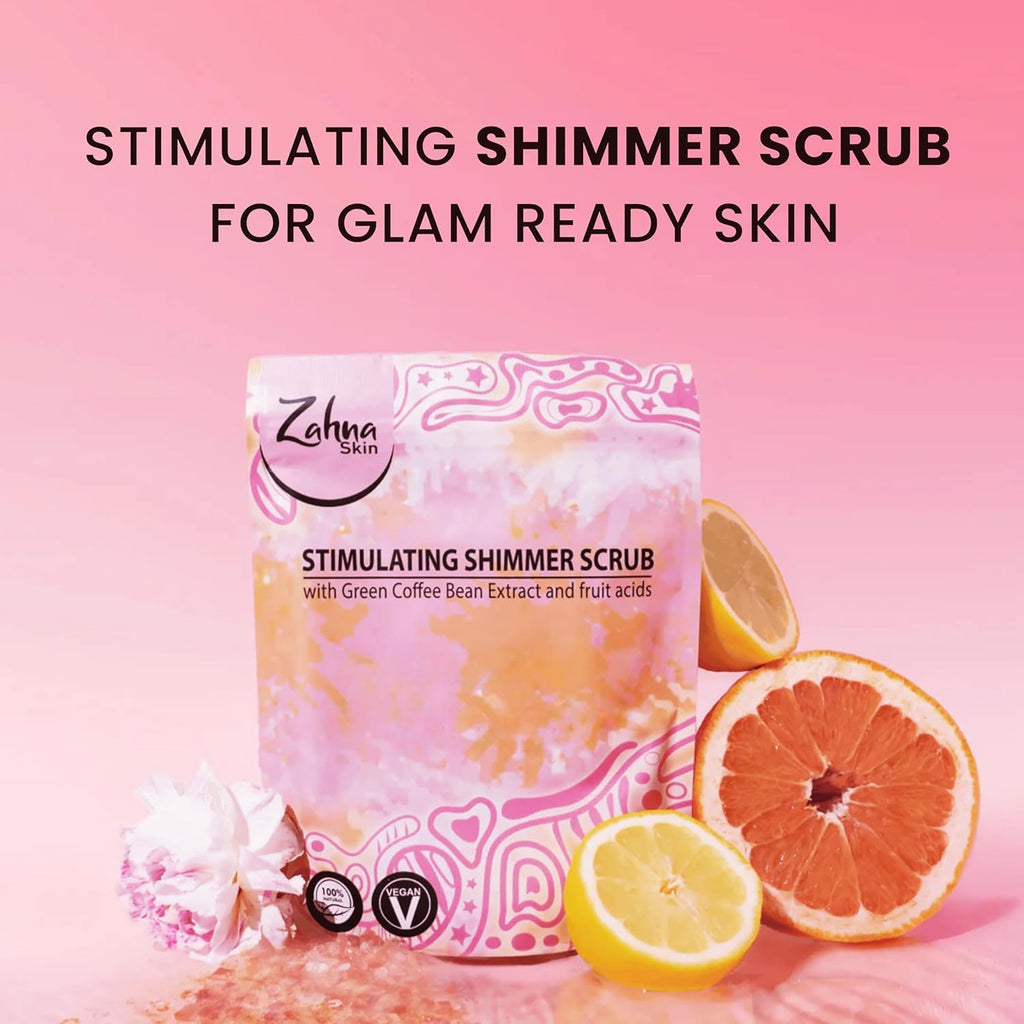 Zahna Skin Pink Himalayan Exfoliating Body Scrub – 100% Natural & Vegan for Women