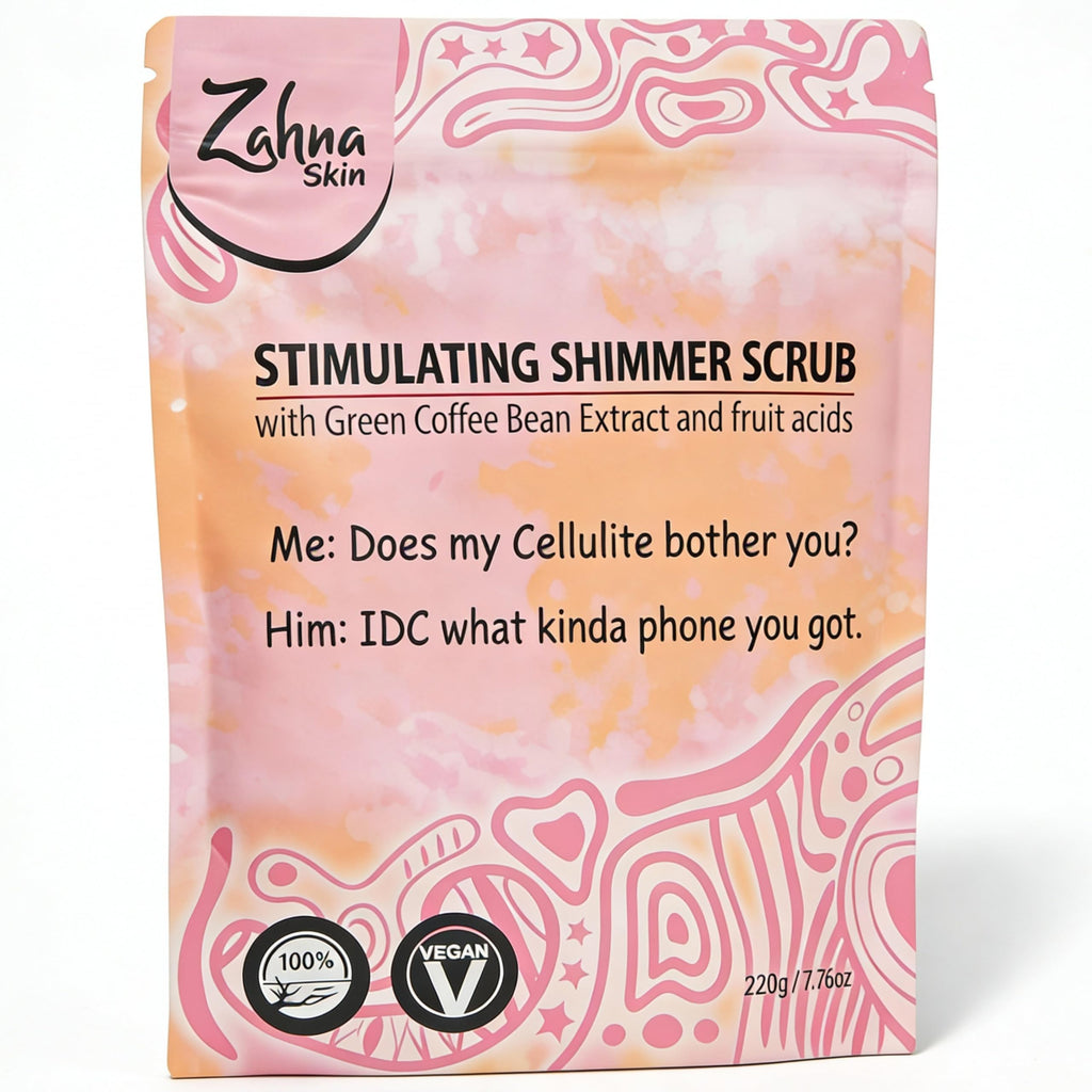 Zahna Skin Pink Himalayan Exfoliating Body Scrub – 100% Natural & Vegan for Women