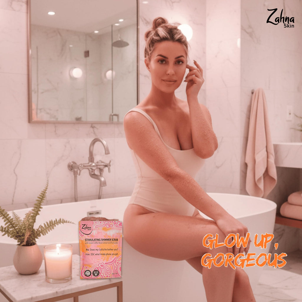 Zahna Skin Pink Himalayan Exfoliating Body Scrub – 100% Natural & Vegan for Women