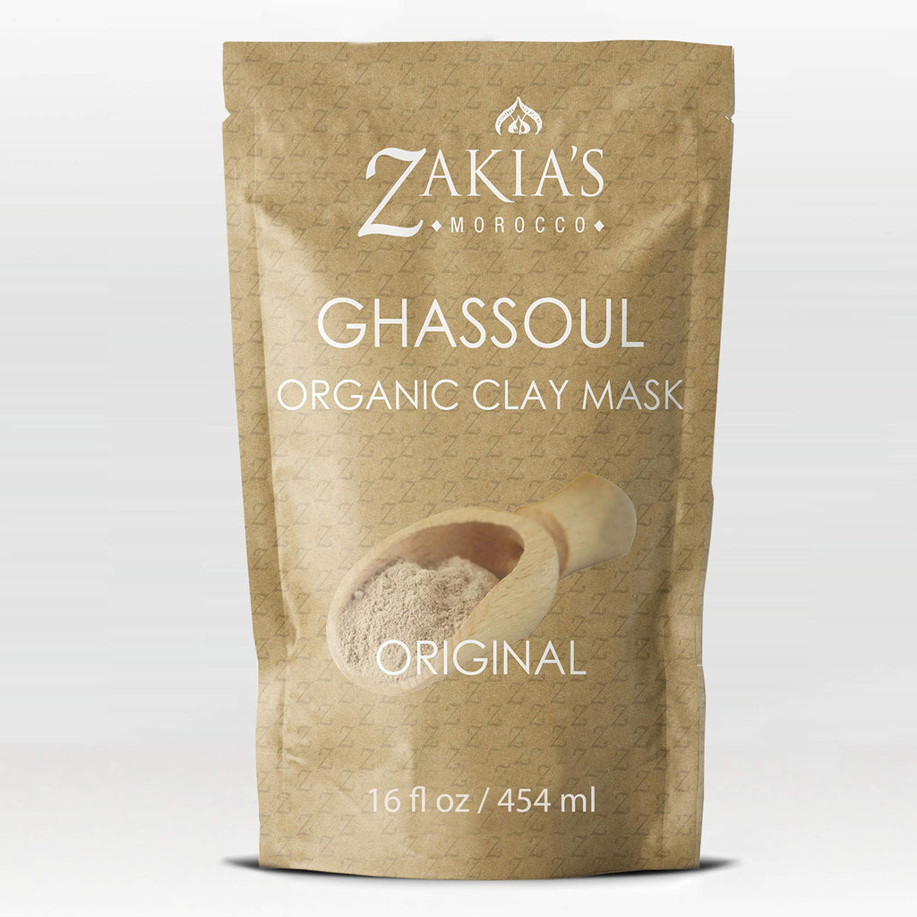 Zakia's Morocco Rhassoul Clay Mask - Organic Facial & Body Clay 1 lb