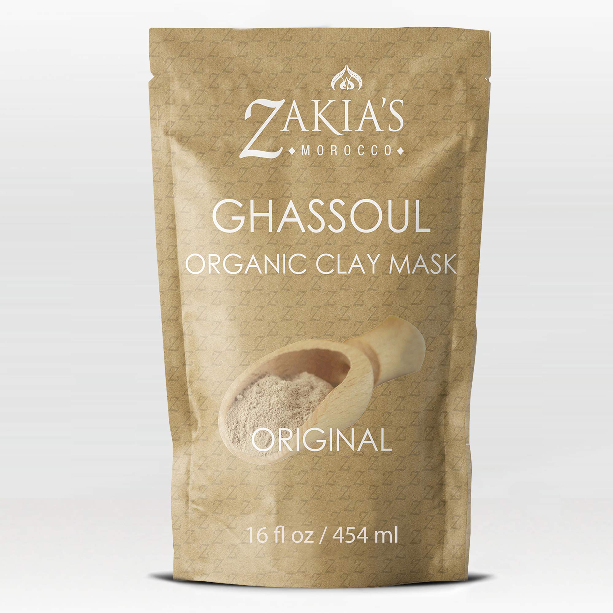 Zakia's Morocco Rhassoul Clay Mask - Organic Facial & Body Clay 1 lb