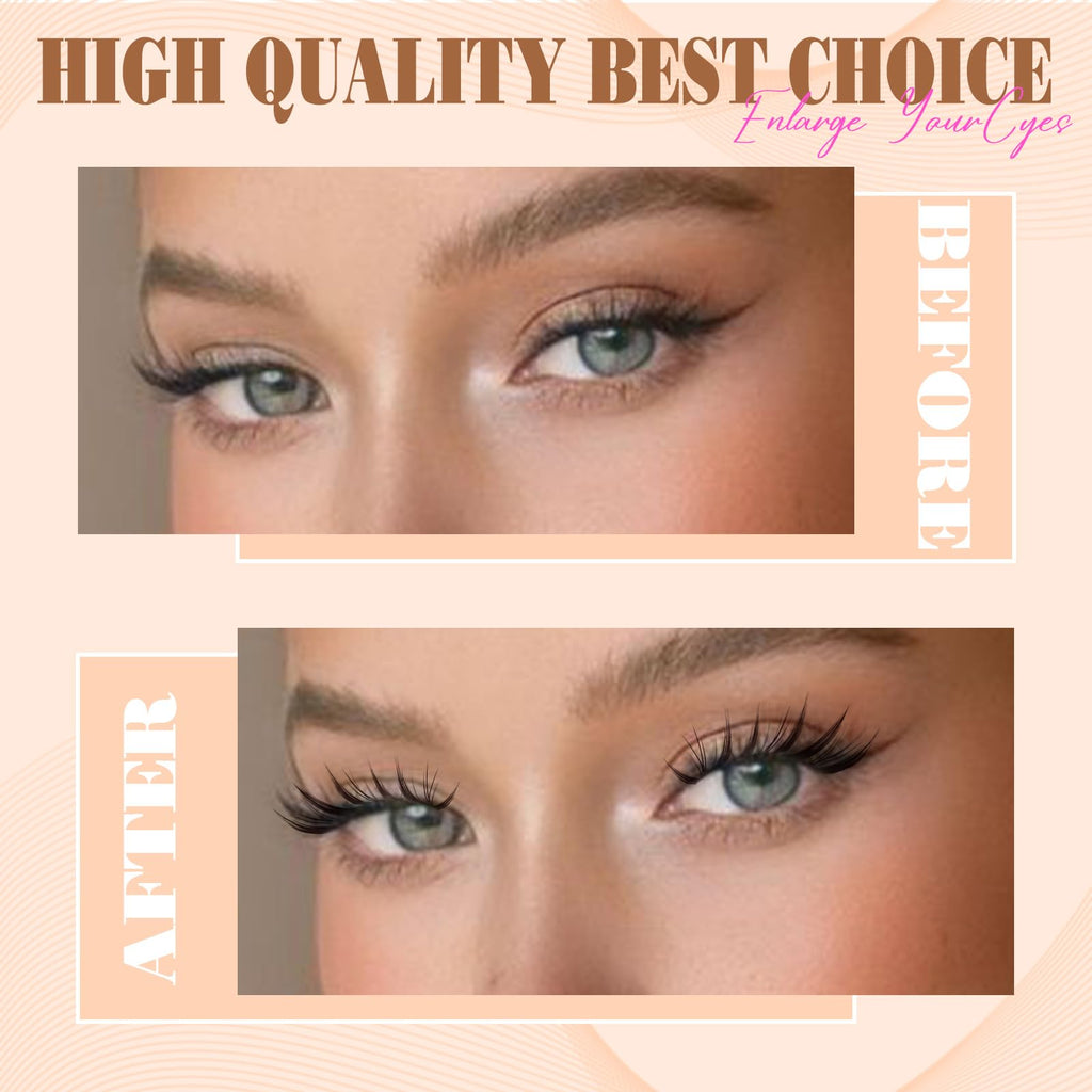 zanlufly Lash Clusters Kit Fox Eye Manga Lash Extensions Kit DIY Eyelashes