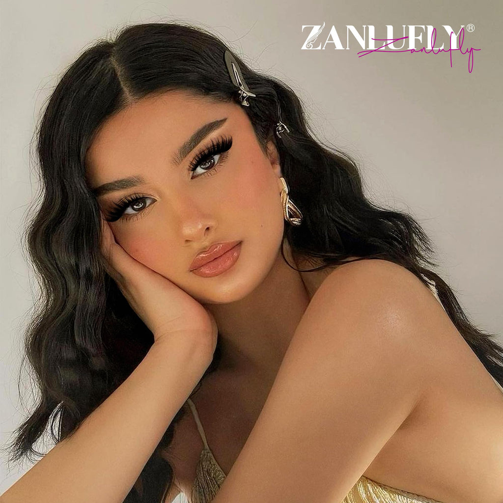 ZANLUFLY Wispy Lash Clusters — D-Curl DIY Eyelash Extensions, 200Pcs, 10-18mm