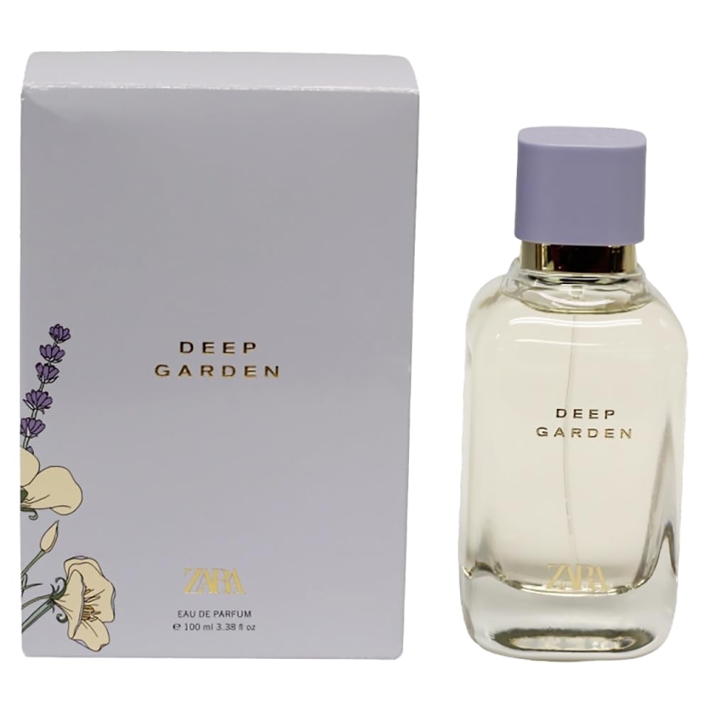 Zara Deep Garden Eau de Parfum 100ml – Fresh Amber Floral with Pear, Tuberose & Tonka