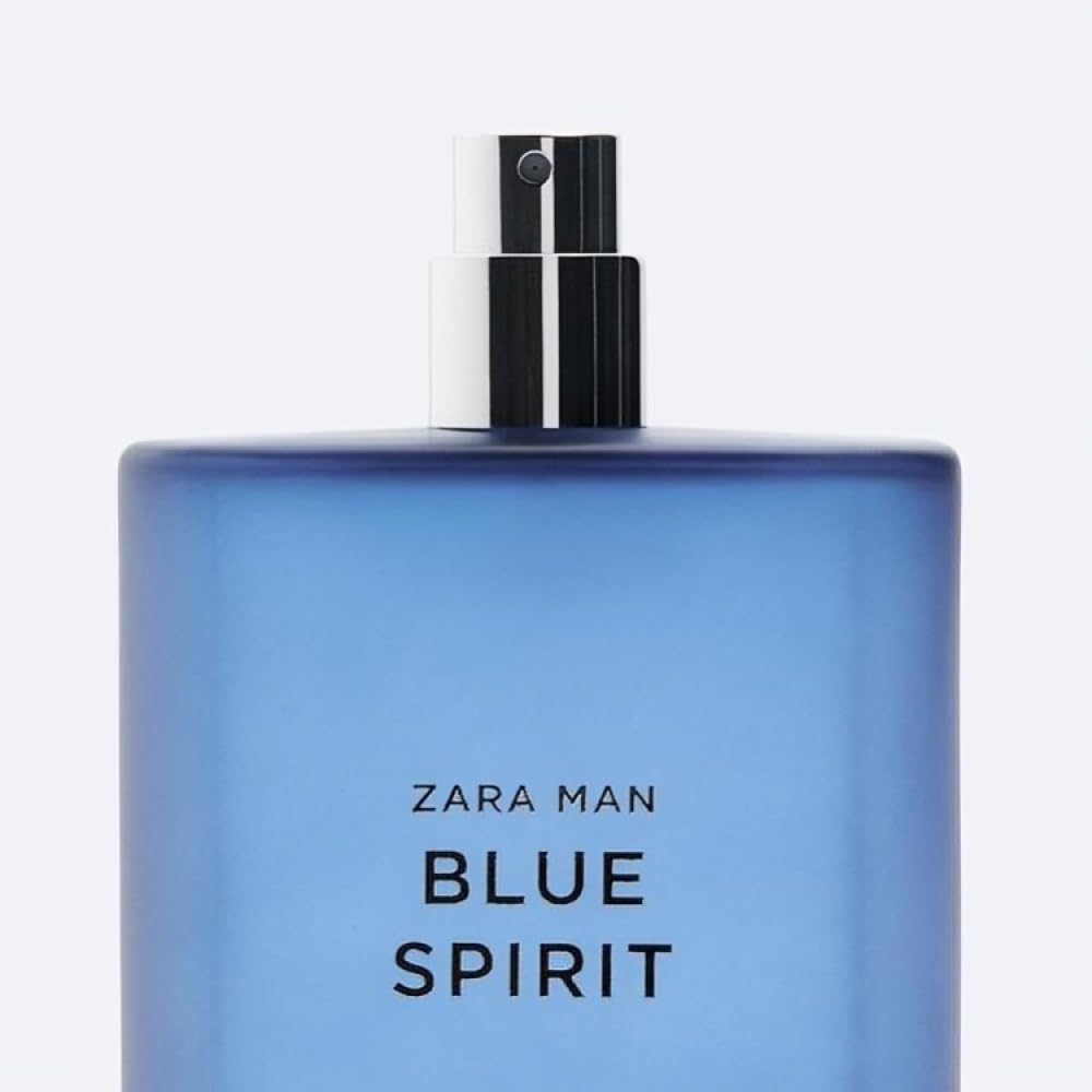 Zara Man Blue Spirit Eau de Toilette for Men – 90 ml | Aromatic Mandarin, Ylang Ylang & Amber