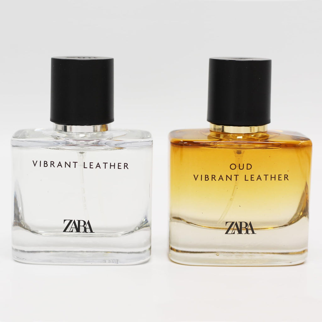 Zara Vibrant Leather & Oud Vibrant Leather EDP Set for Men – 2x60ml