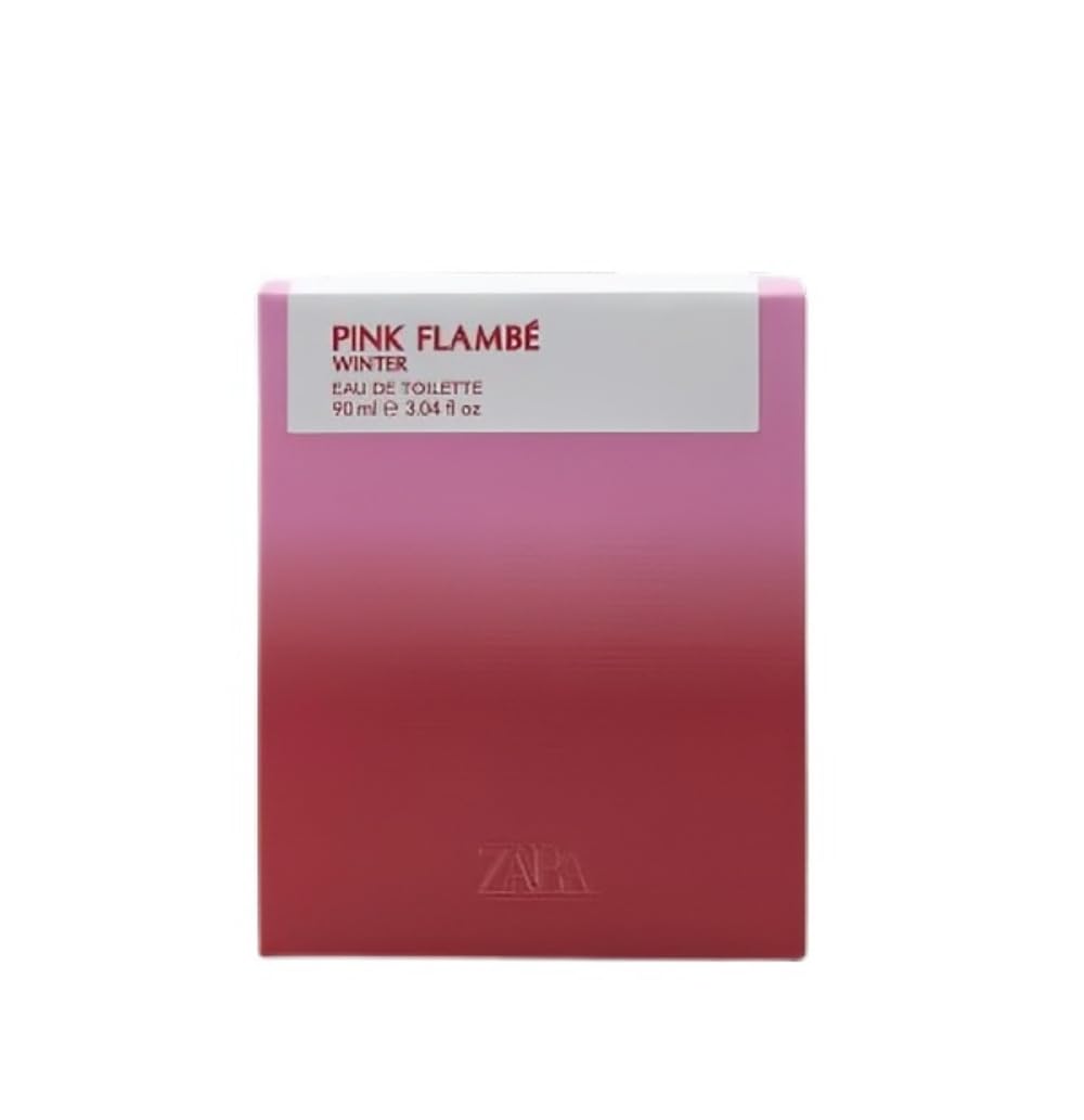 Zara Pink Flambé Winter EDT for Women – 90ml | Warm Floral Scent with Pear, Freesia, Violet & Rose