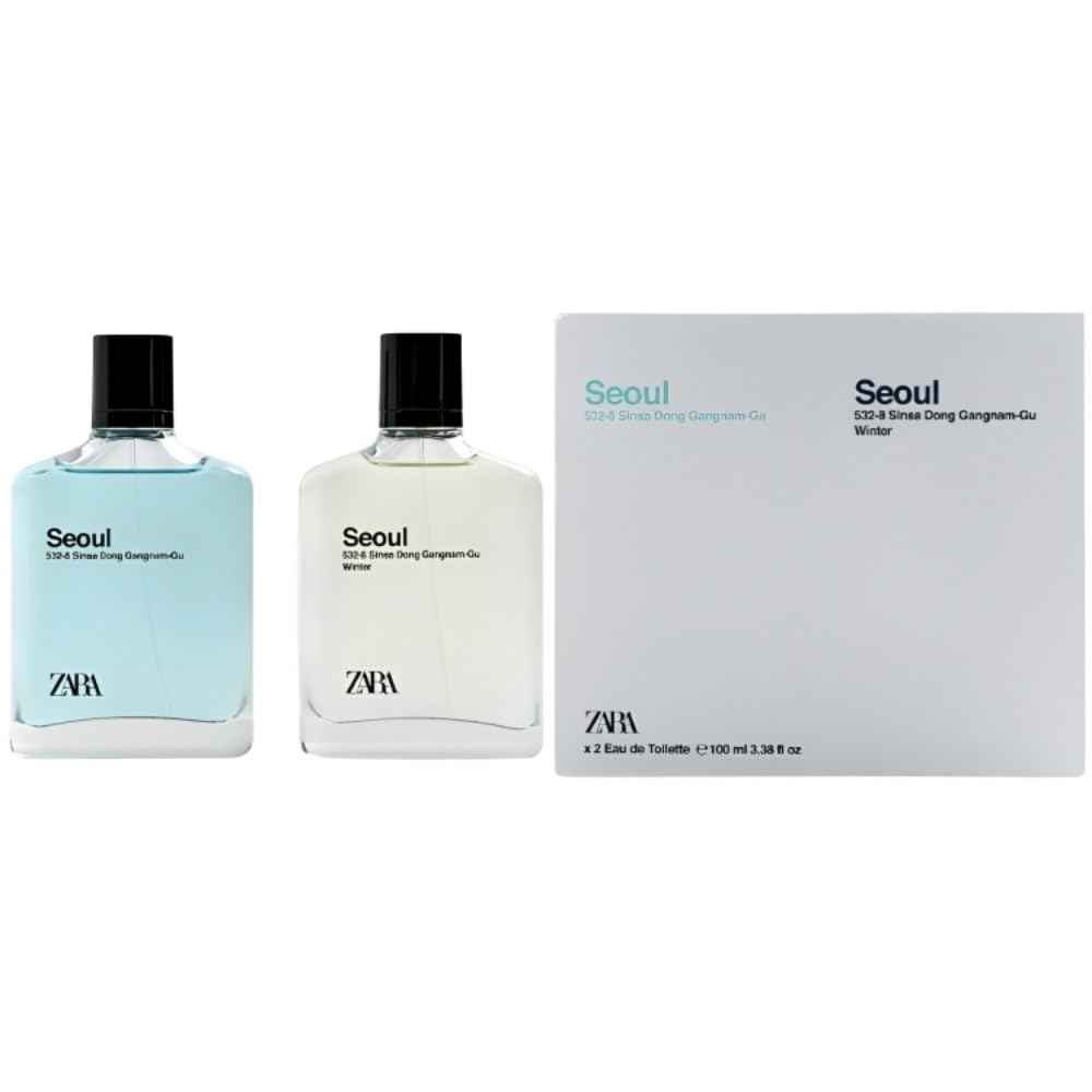Zara Seoul + Seoul Winter EDT 2x100ml – Fresh & Sporty Men’s Fragrance Duo