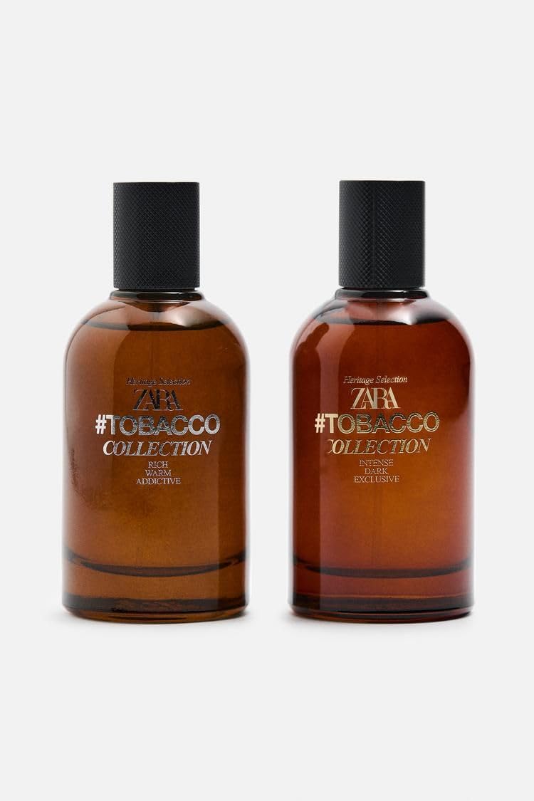 Zara Men’s Tobacco Collection 2X Eau de Toilette – Rich, Warm & Intense (3.4 fl oz each)
