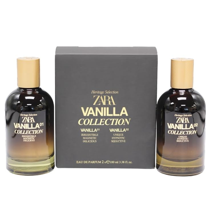 ZARA Vanilla Collection 01 & 02 EDP Set for Men – 2x100ml Fragrance Duo