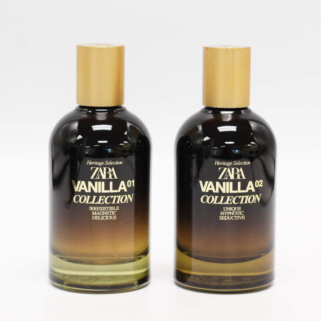 ZARA Vanilla Collection 01 & 02 EDP Set for Men – 2x100ml Fragrance Duo