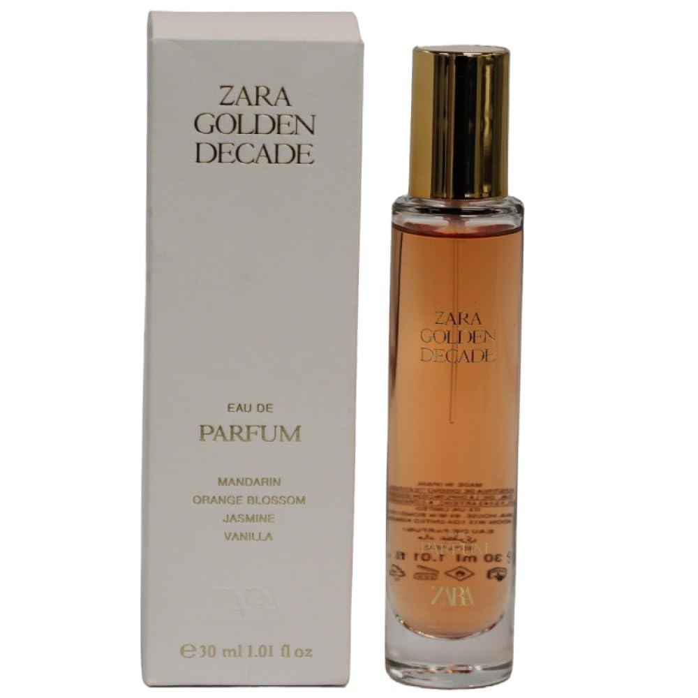 Zara Golden Decade EDP – Hypnotic White Floral Fragrance with Jasmine, Orange Blossom & Lavender | 30ml