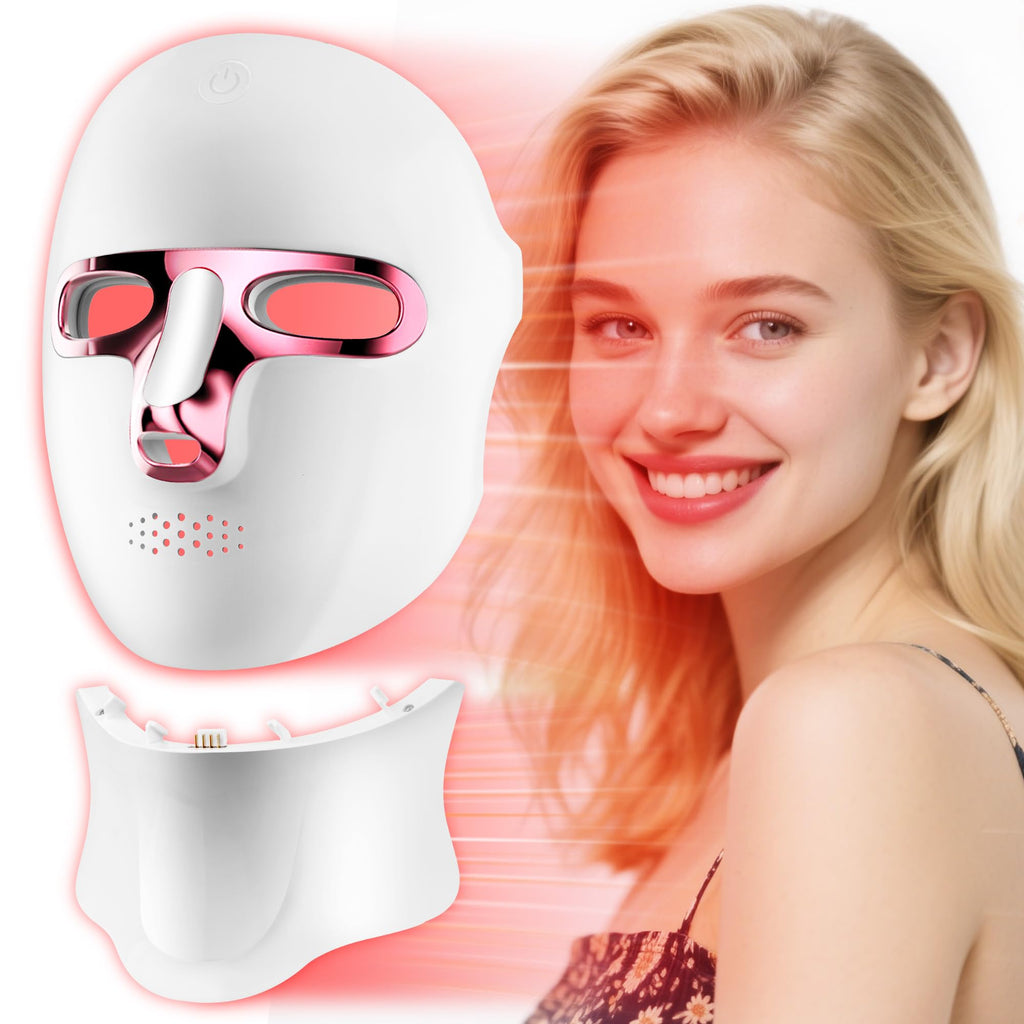 Zasabel Red Light Therapy Mask | LED Face Light Therapy for Home & Travel