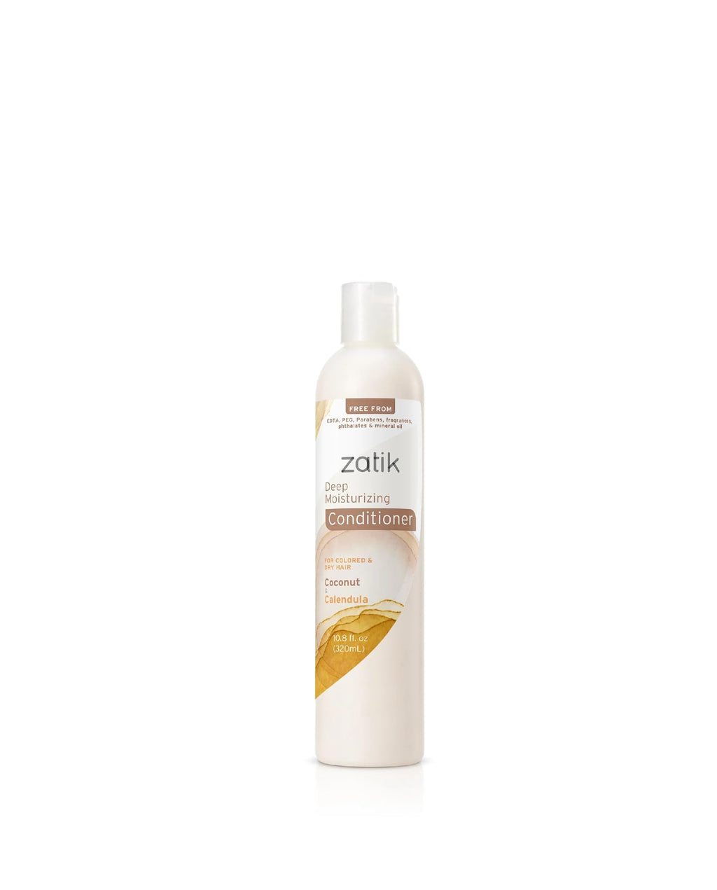 Zatik Naturals Deep Moisturizing Shampoo + Conditioner Set – Coconut & Calendula, Color-Treated Hair