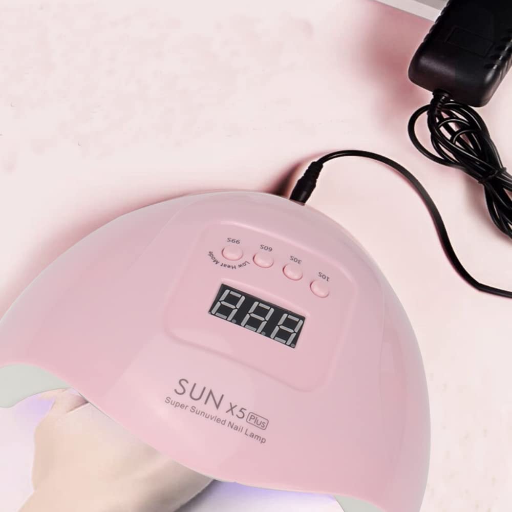 ZDAYOZ Curing Nail Lamp 80W/110W – Quick-Drying UV Gel Nail Lamp (Pink)