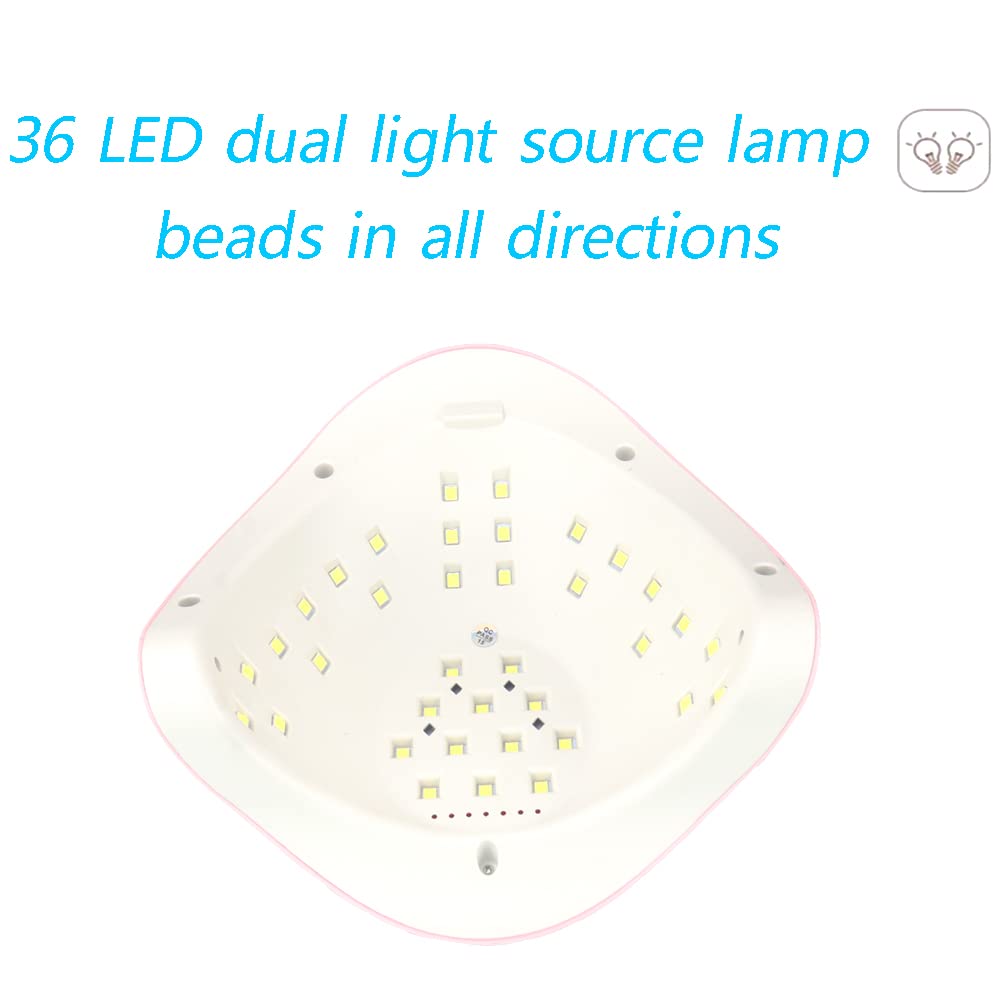 ZDAYOZ Curing Nail Lamp 80W/110W – Quick-Drying UV Gel Nail Lamp (Pink)