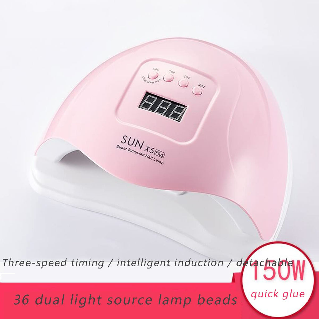ZDAYOZ Curing Nail Lamp 80W/110W – Quick-Drying UV Gel Nail Lamp (Pink)