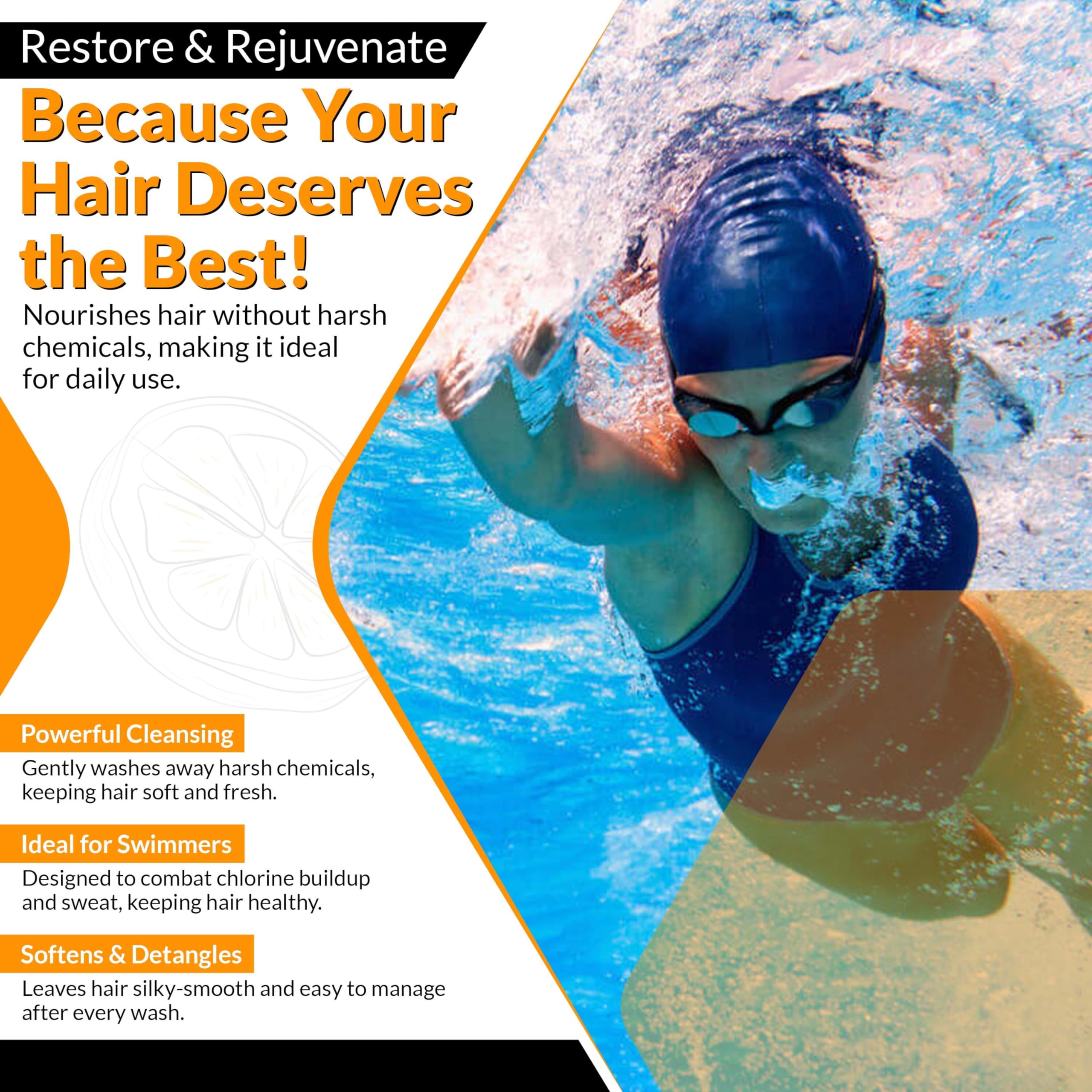 Zealios Swim & Sport Conditioner 32oz | Sulfate-Free Hydration for Swimmers & Athletes
