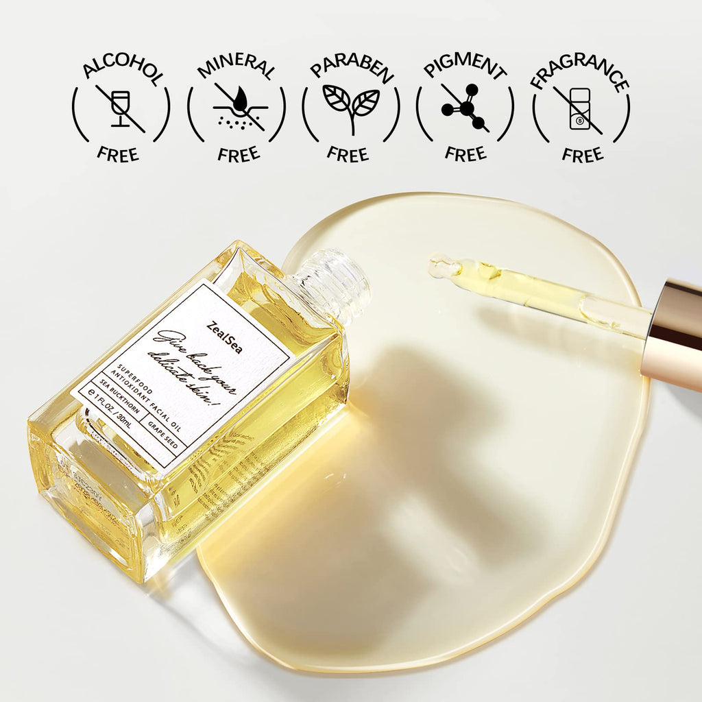 ZealSea Superfood Antioxidant Face Oil | Plant-Based Hydration for All Skin Types