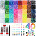 Zefy 40 Colors Resin Jelly Rhinestones – 4mm Bedazzling Kit with 19,000 Pcs & Glue