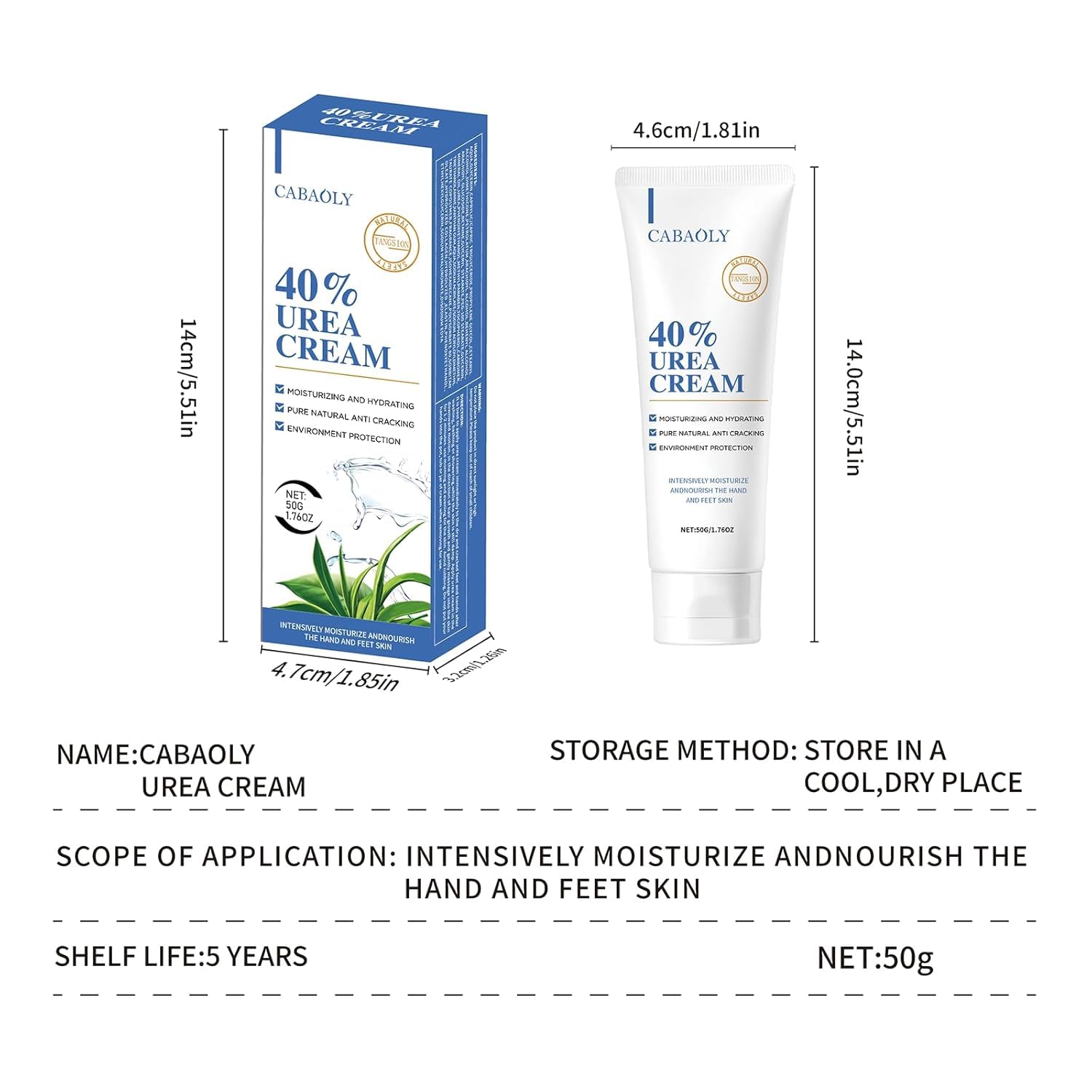 Zegrox Urea Cream 40% — Intensive Foot & Hand Moisturizer (3 x 1.75 oz)