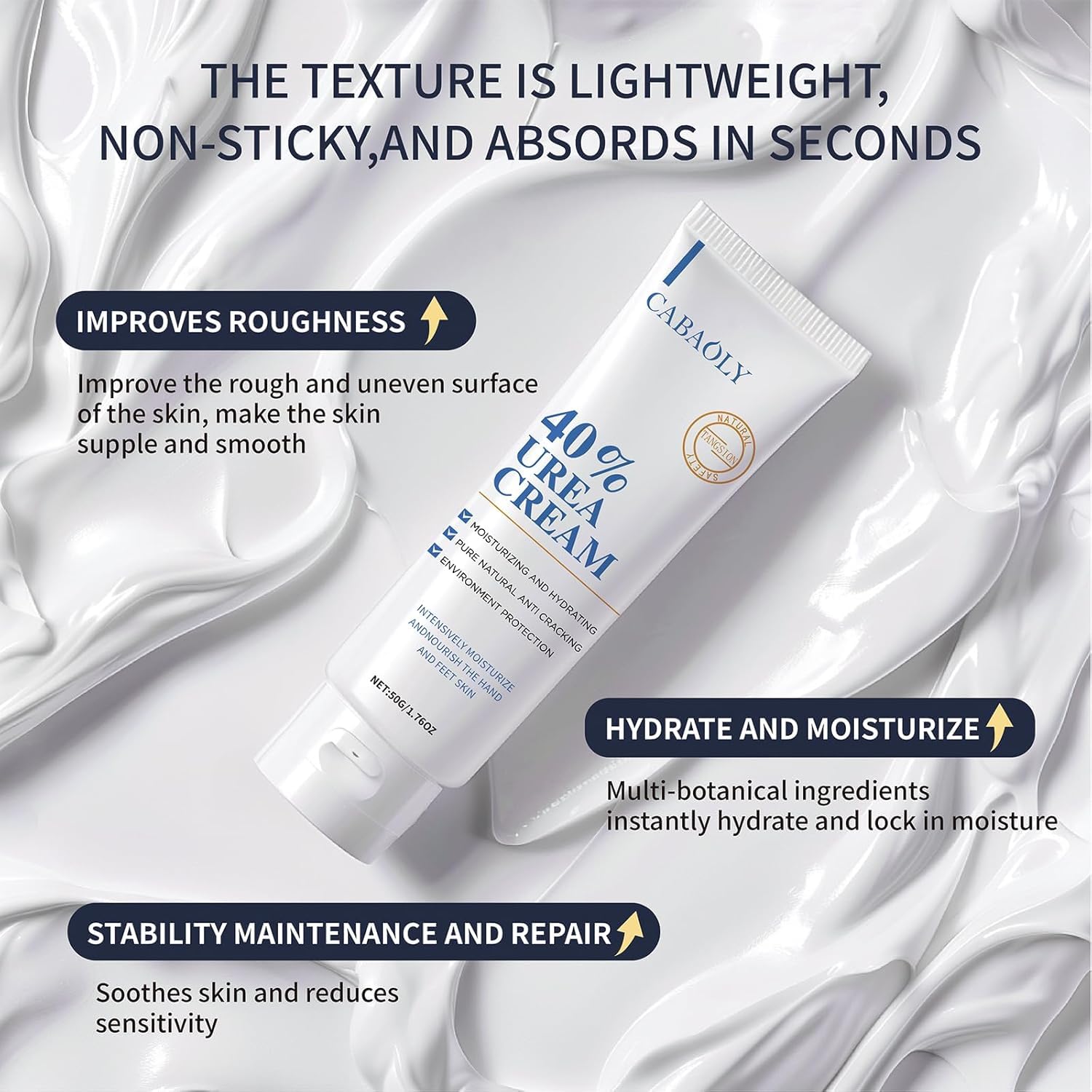 Zegrox Urea Cream 40% — Intensive Foot & Hand Moisturizer (3 x 1.75 oz)