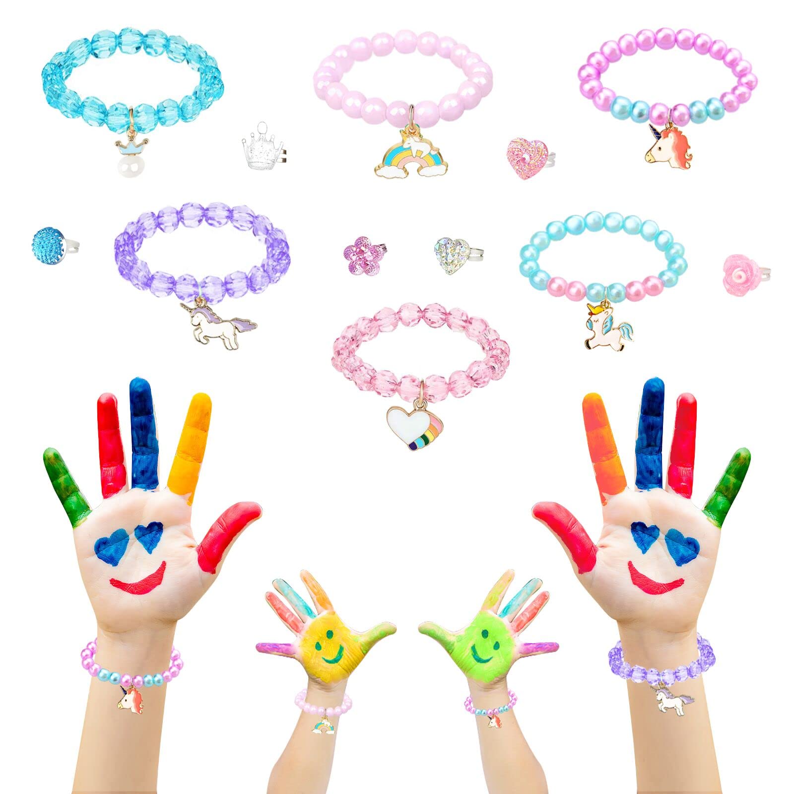 ZEIZHUBN Kids Bath Bombs with Surprise Inside – 6 Colorful Scents and Jewelry Toys