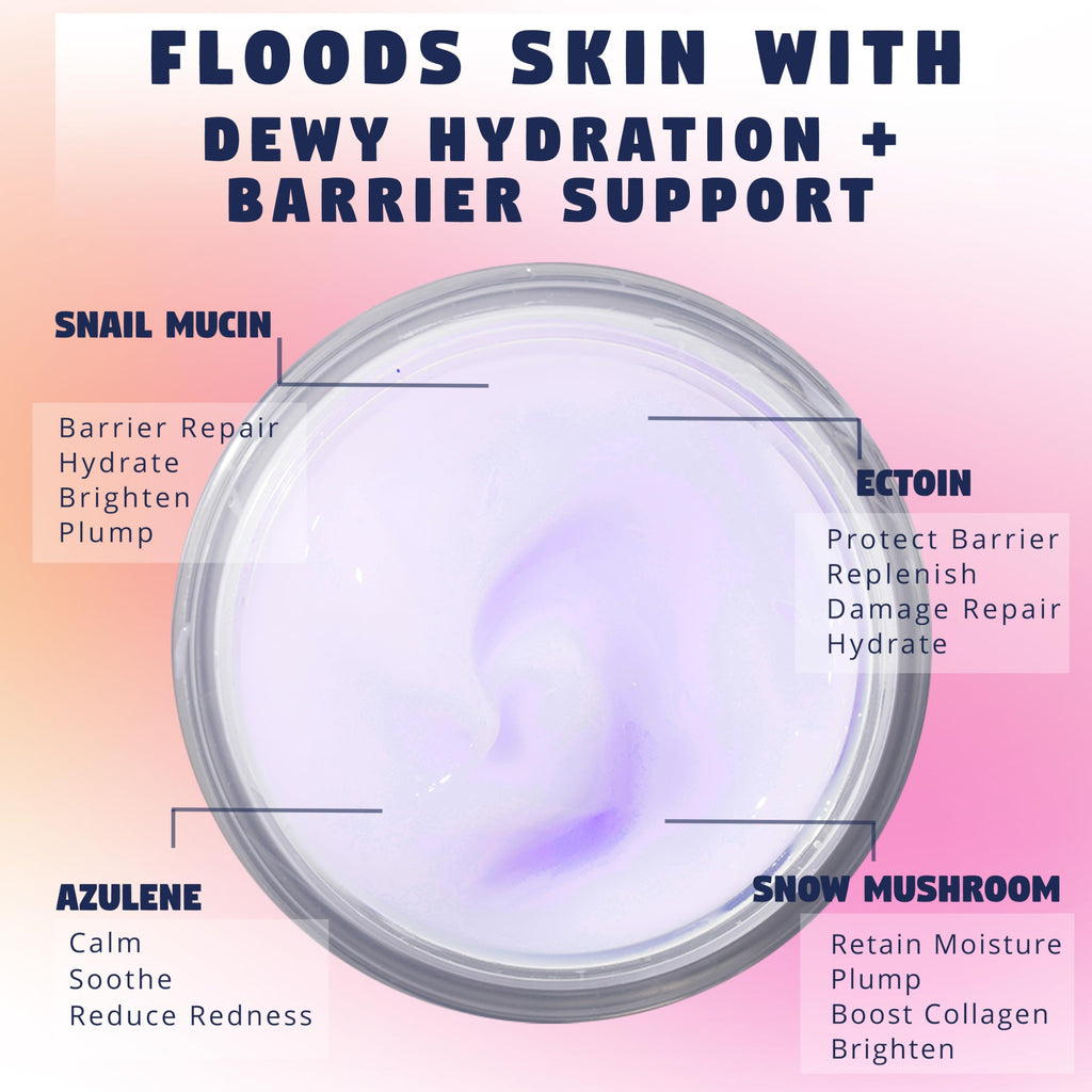 Zen Dew Moon Milk Snail Mucin Gel Cream — 3.52 oz | Hydration, Glow & Plump Skin